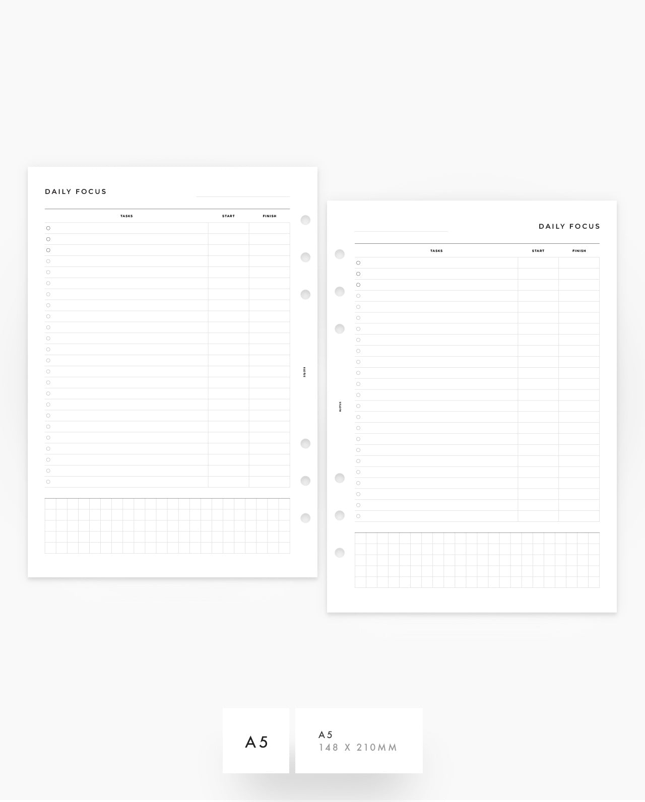 MN067 - Daily Focus - Planner Inserts (Special Order)
