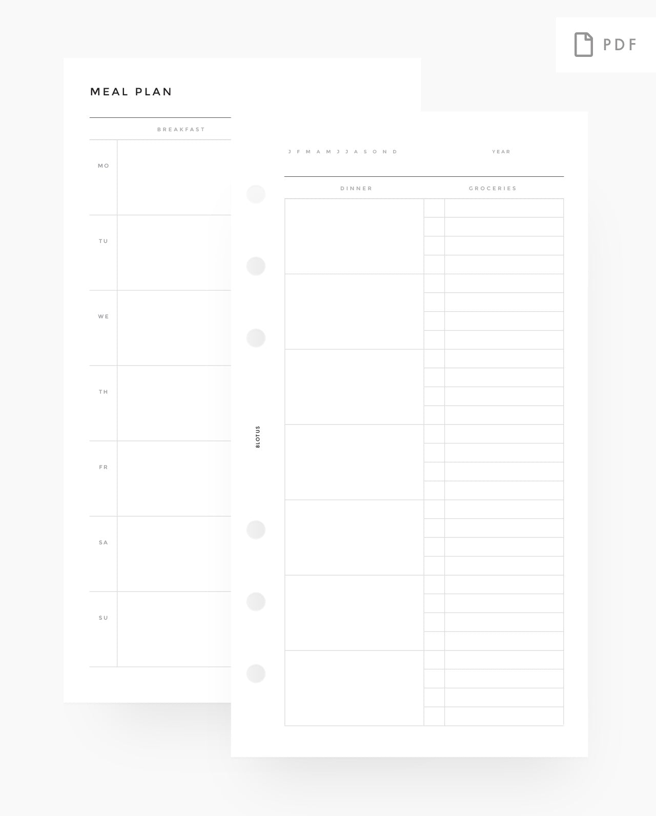 MN030 - Meal Planner - Horizontal - PDF