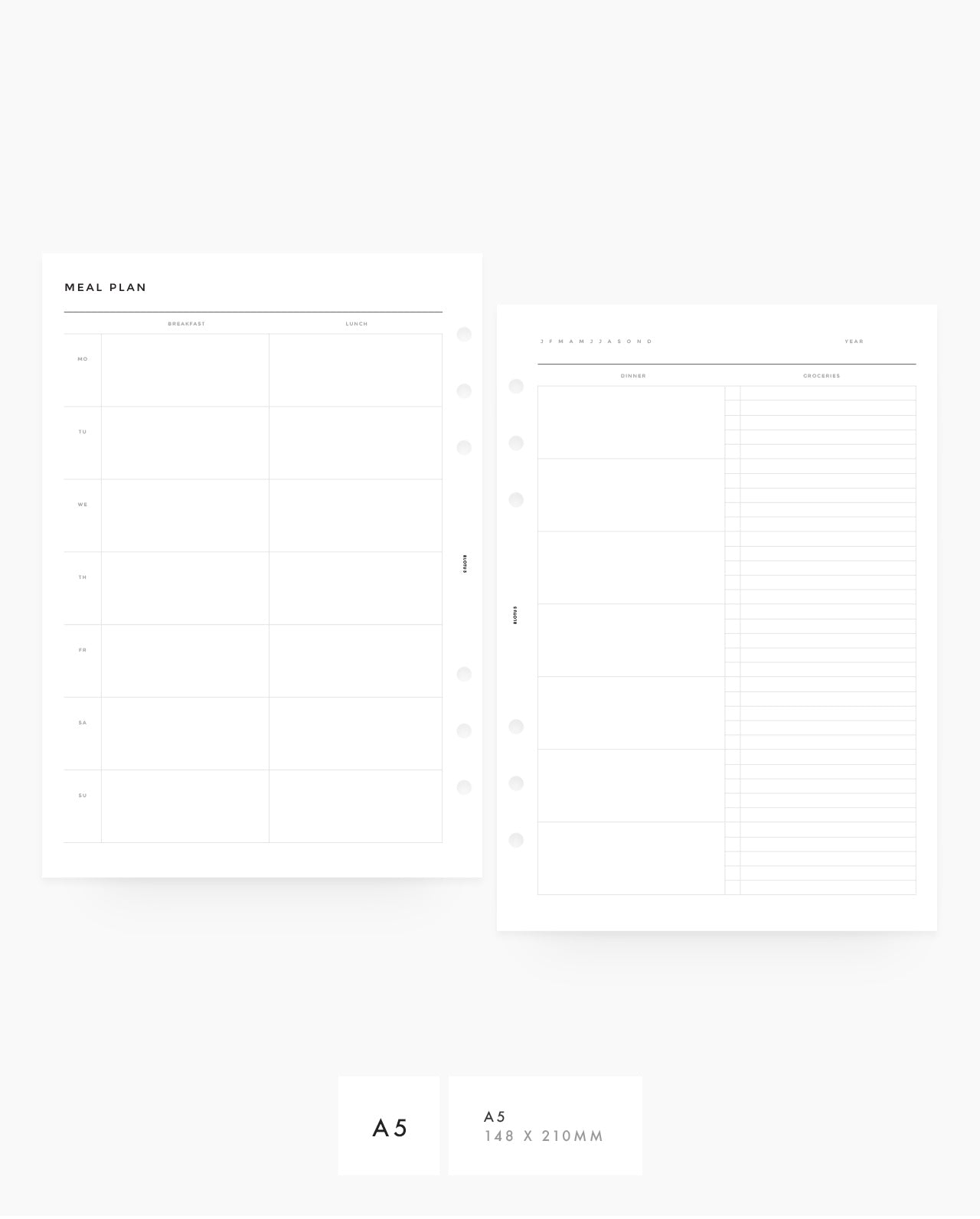 MN030 - Meal Planner Horizontal