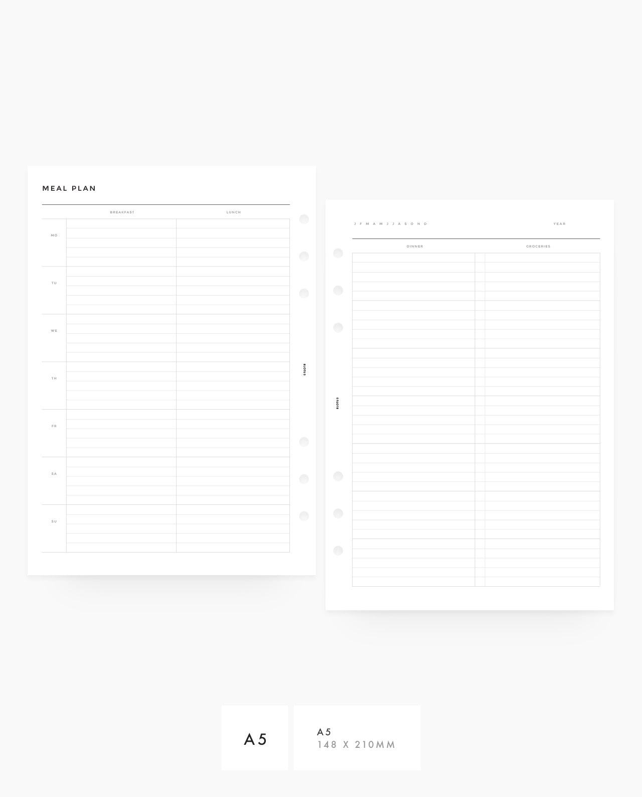 MN030 - Meal Planner - Horizontal - PDF