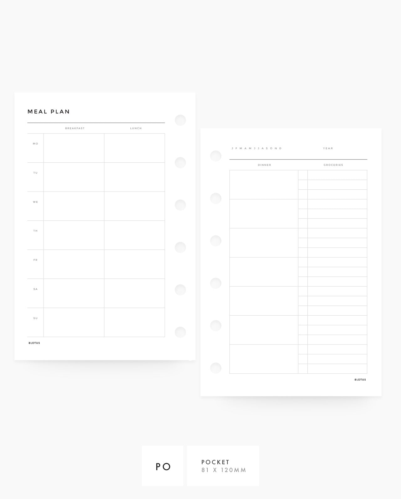 MN030 - Meal Planner Horizontal