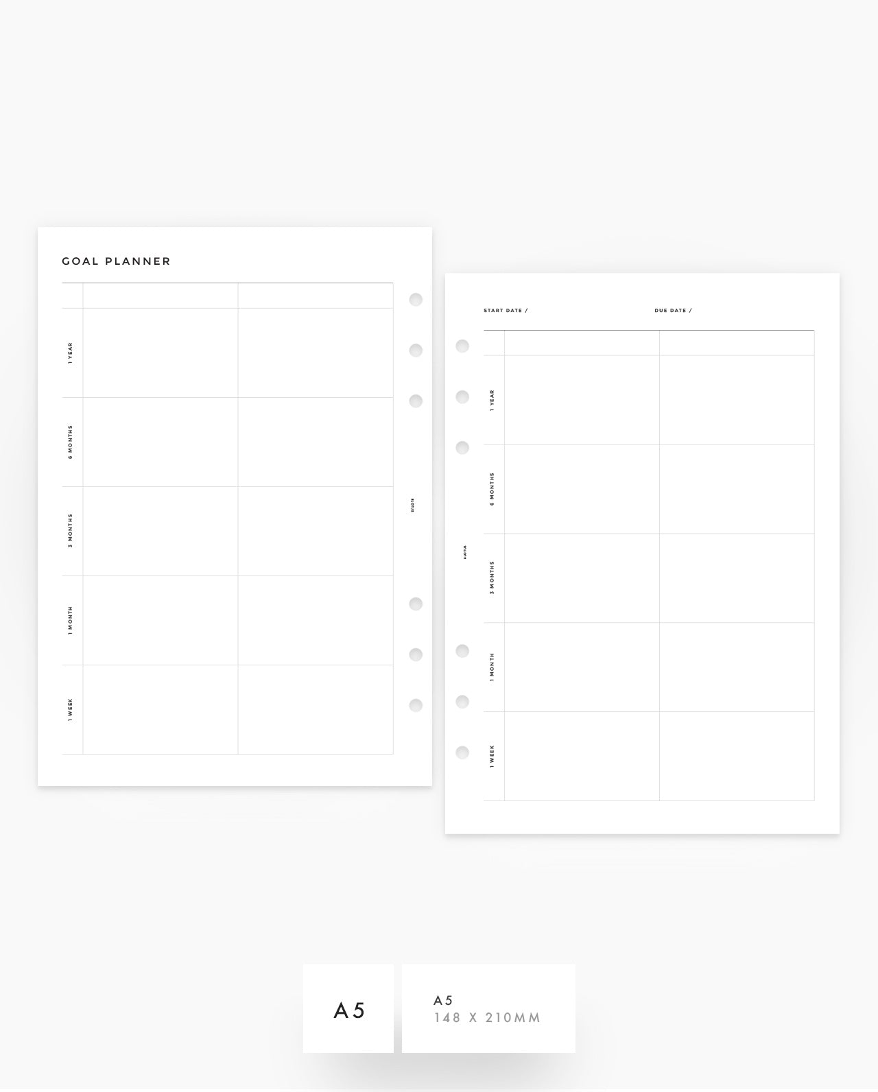 MN109 - Yearly Goals Planner - BLANK - PDF
