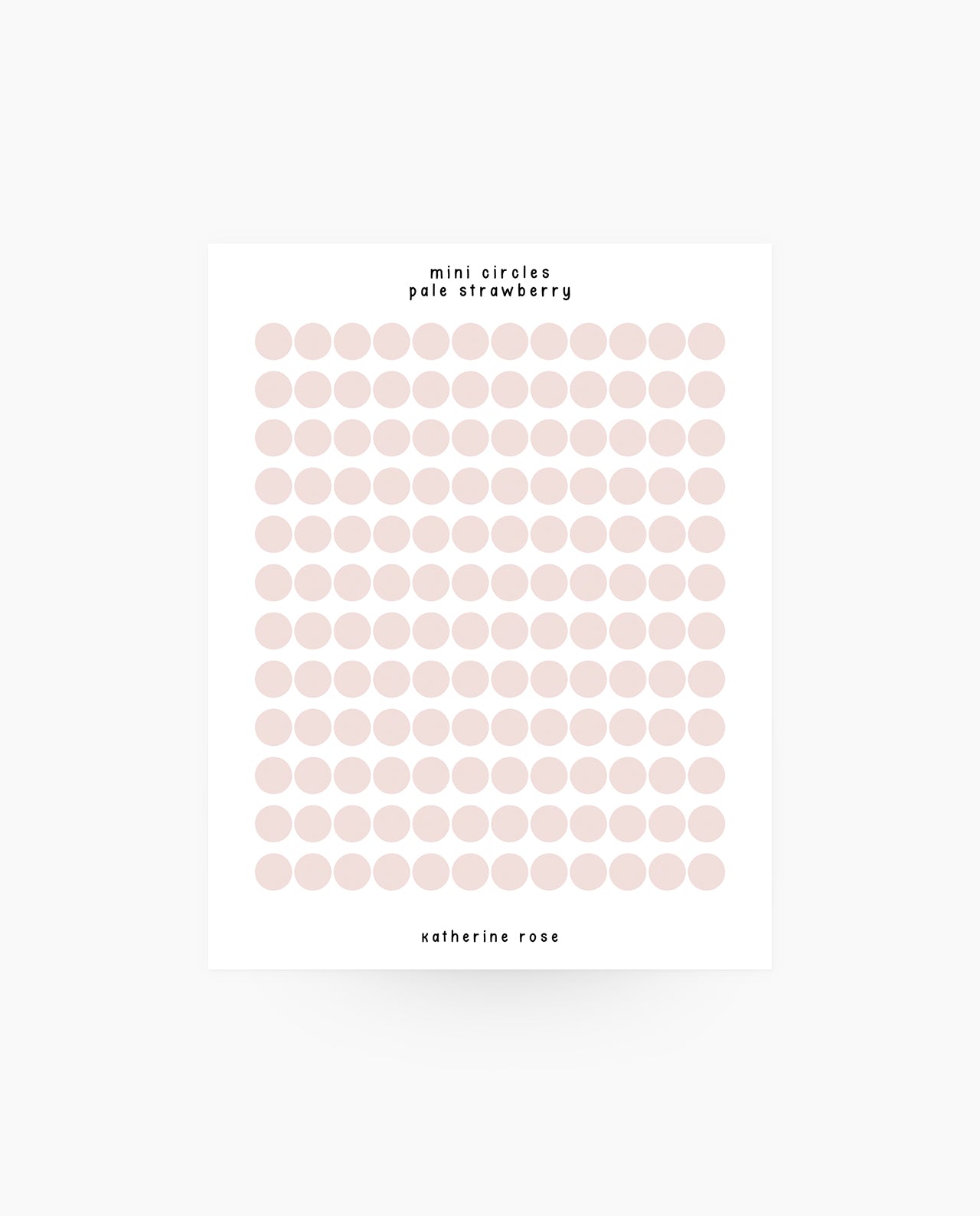 Mini Circles - Stickers by @katplans_