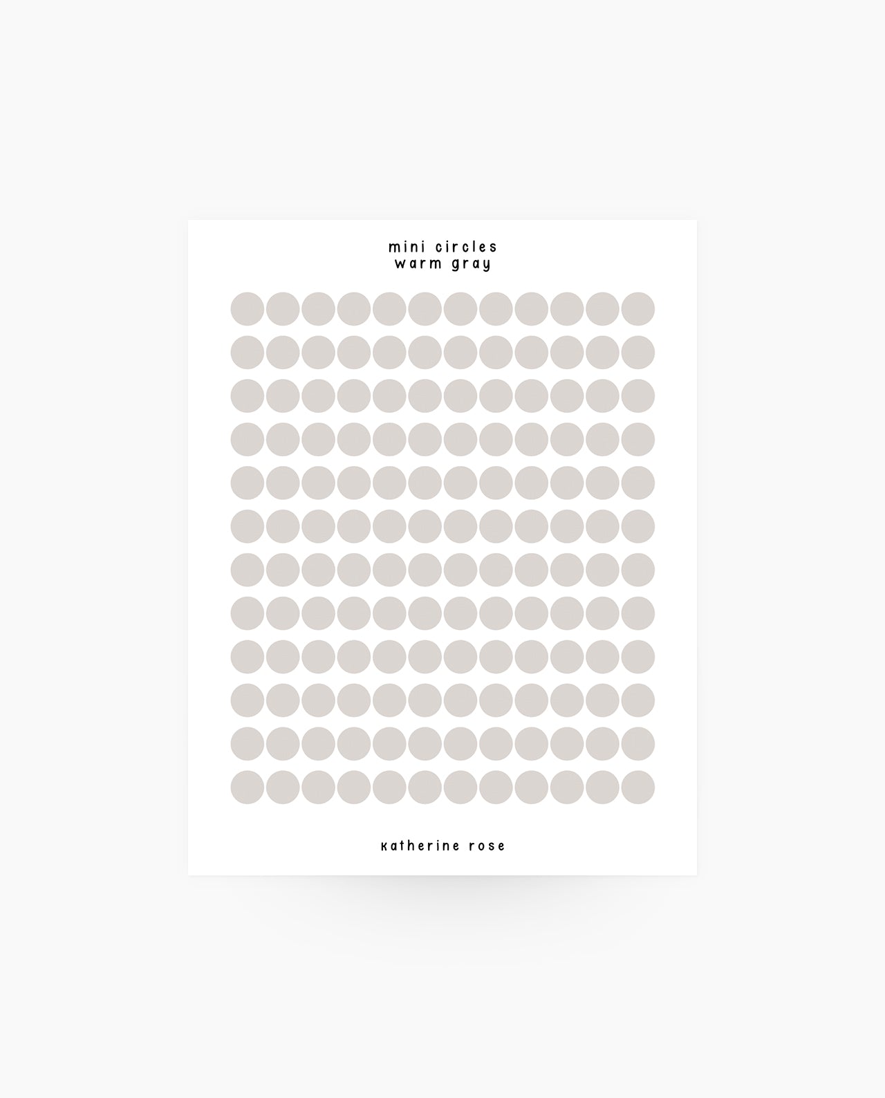 Mini Circles - Stickers by @katplans_