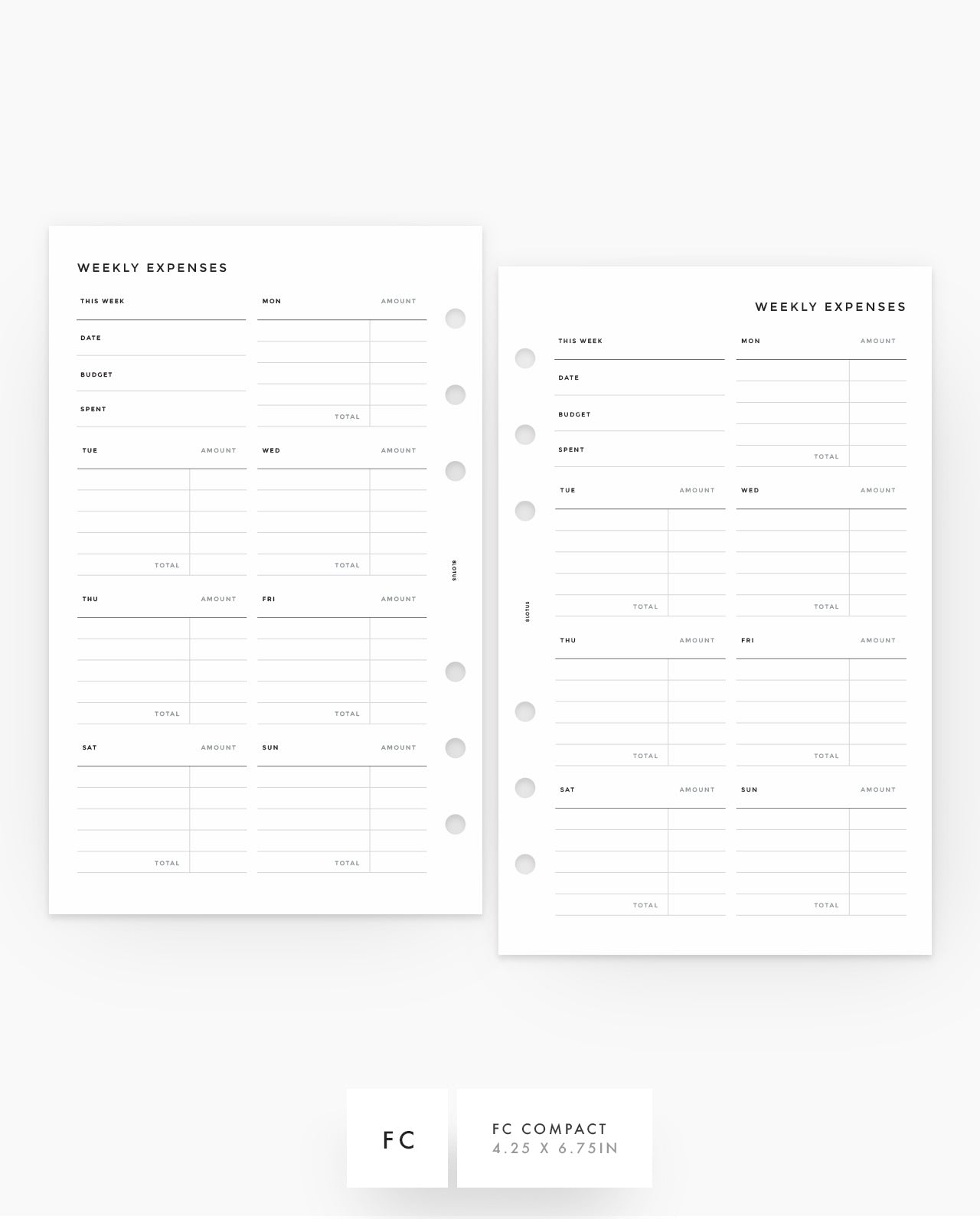 MN143 - Weekly Expenses - PDF