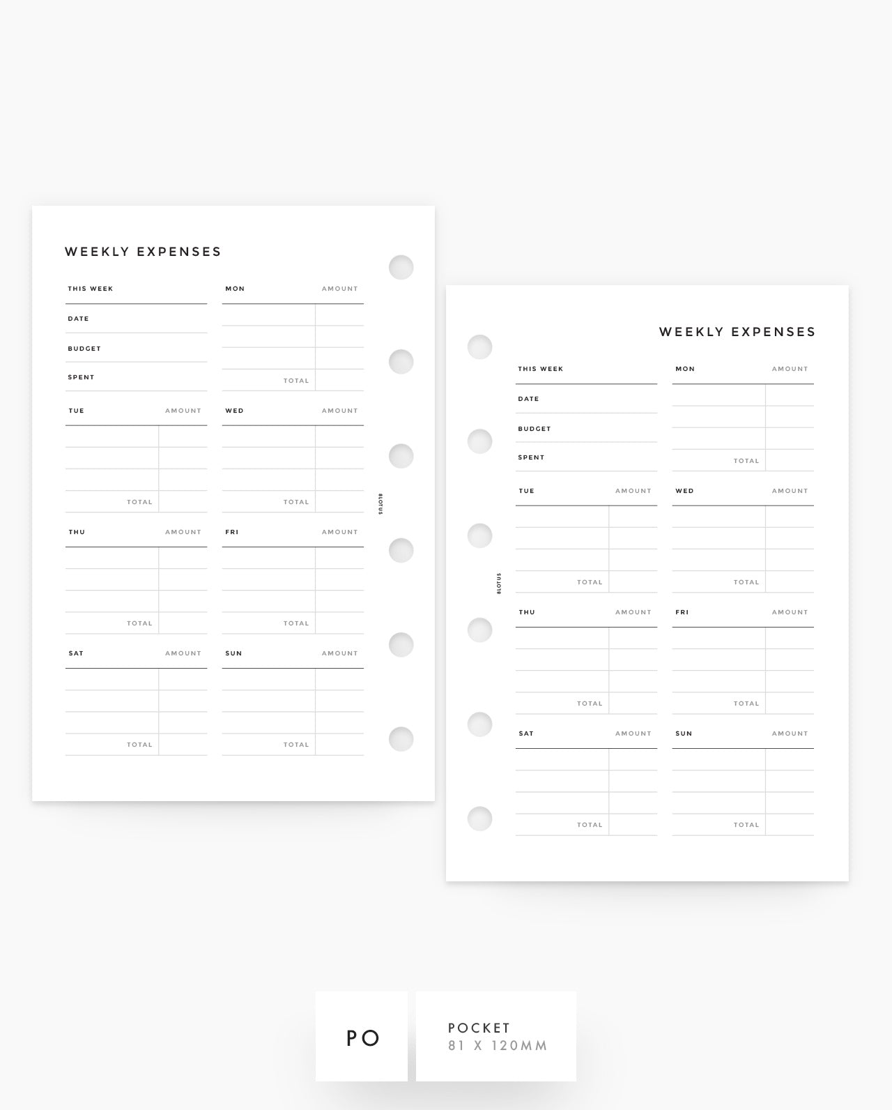 MN143 - Weekly Expenses - PDF