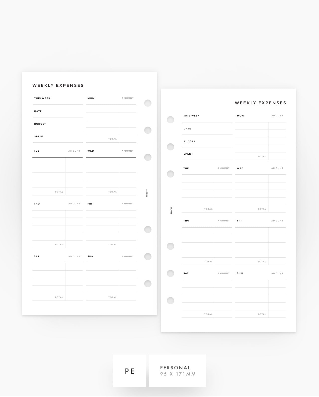 MN143 - Weekly Expenses - PDF