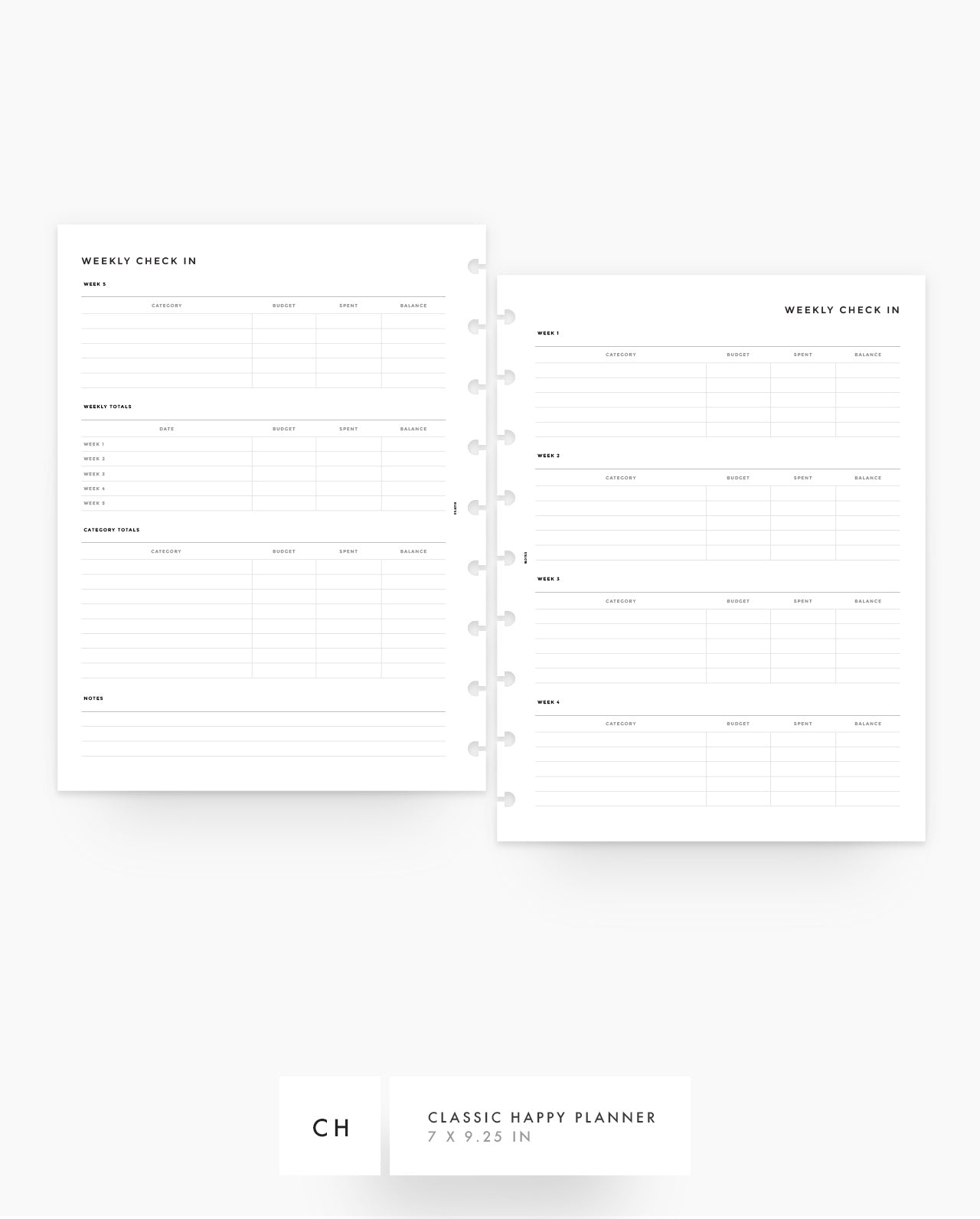MN149 - Weekly Financial Check In (Special Order)