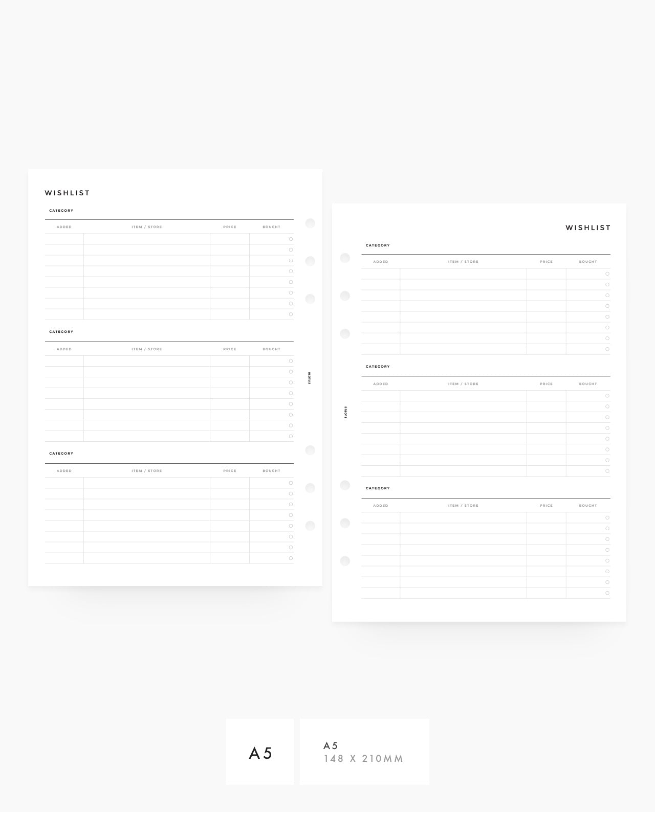 MN071 - Wishlist Planner