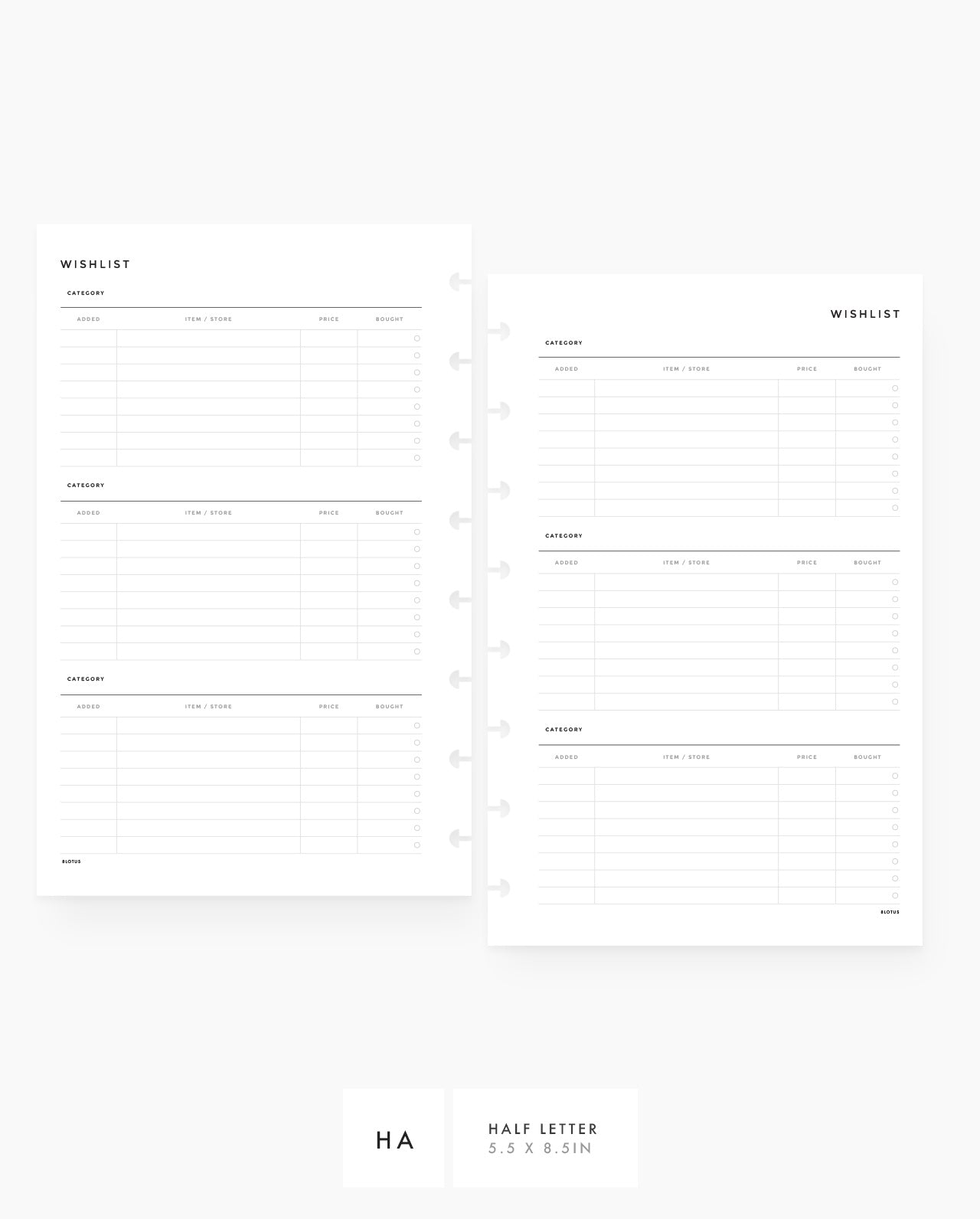 MN071 - Wishlist Planner