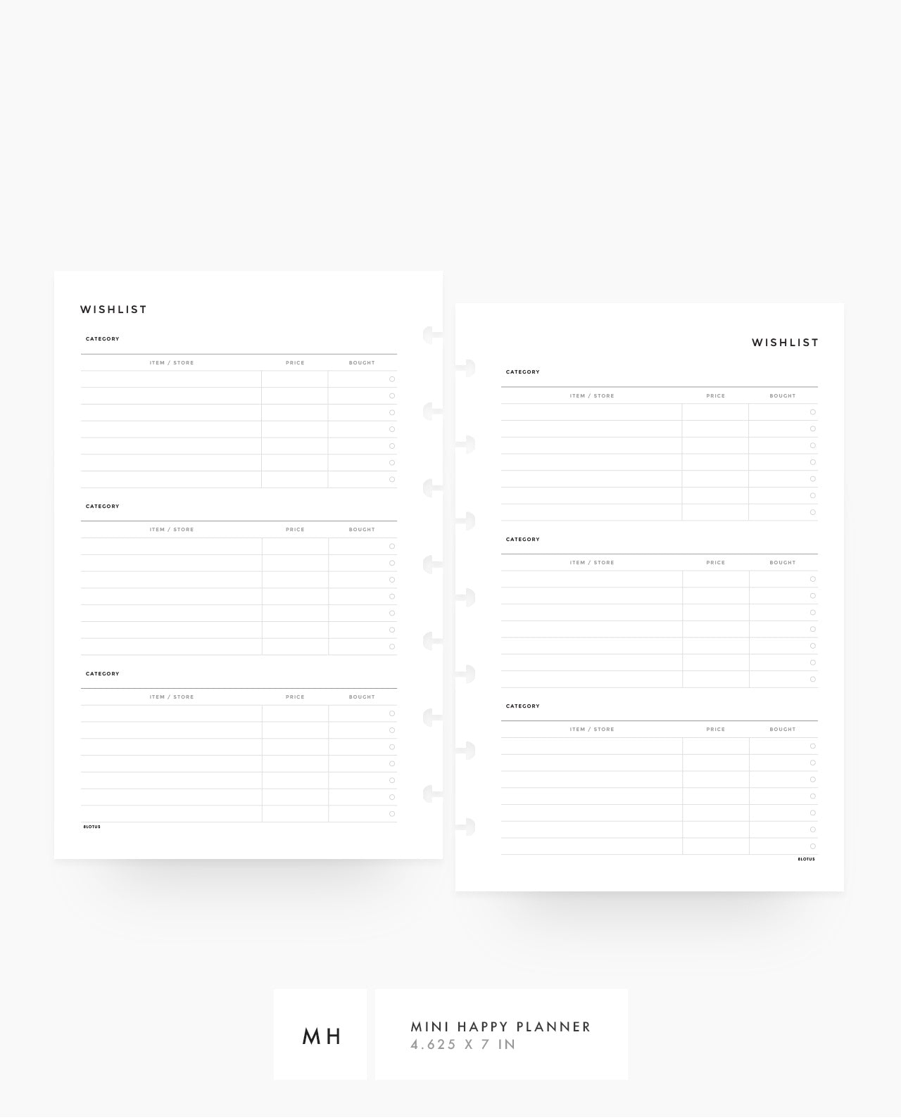 MN071 - Wishlist Planner