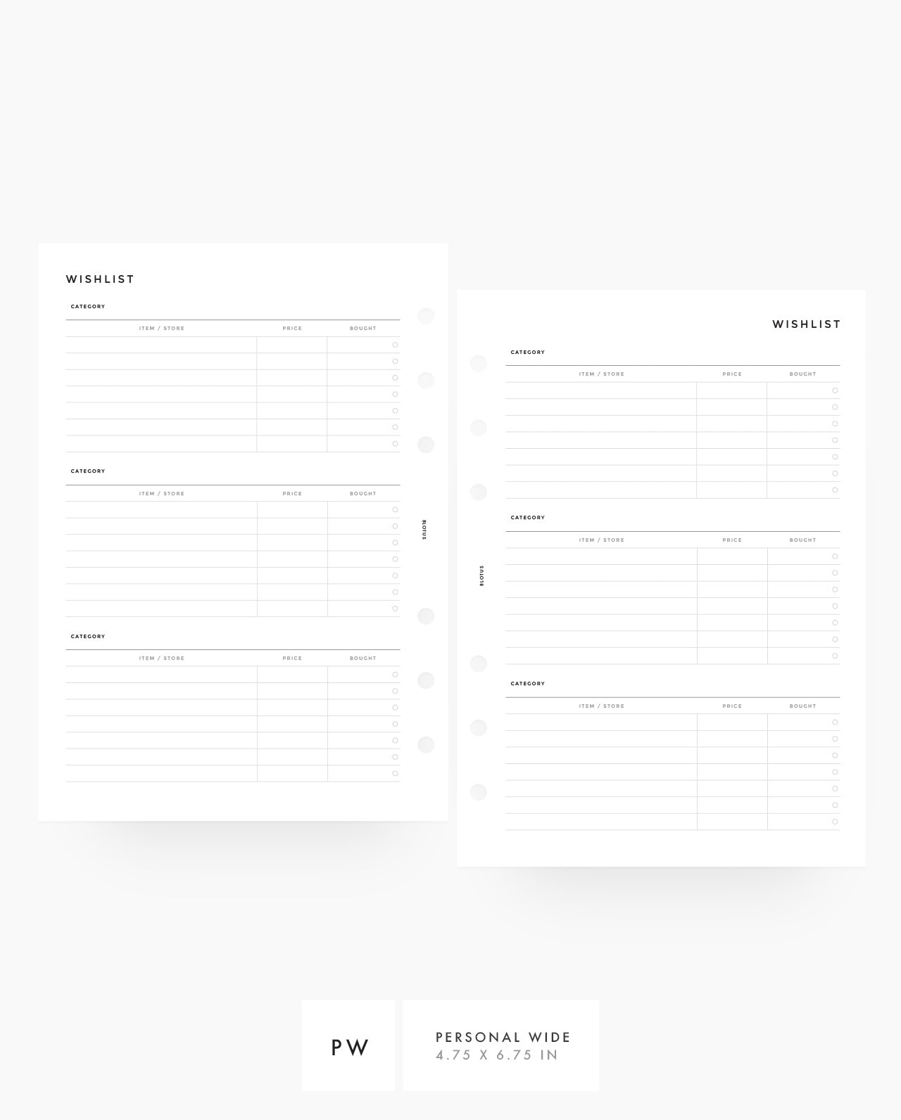 MN071 - Wishlist Planner