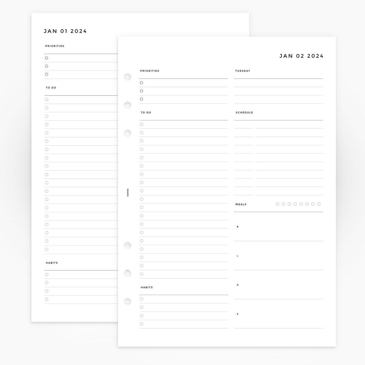 Meal Planning Planner Pages - 2024 Planner Pages