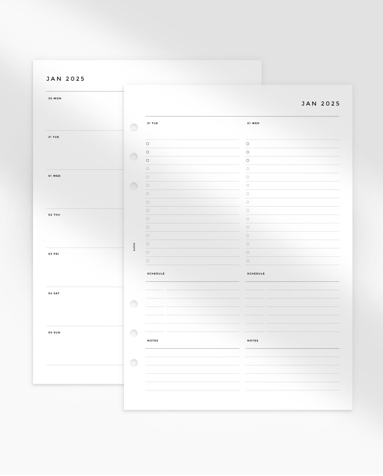 MN080 - 2025 DAILY & Weekly PLANNER - WO4P - Printable PDF
