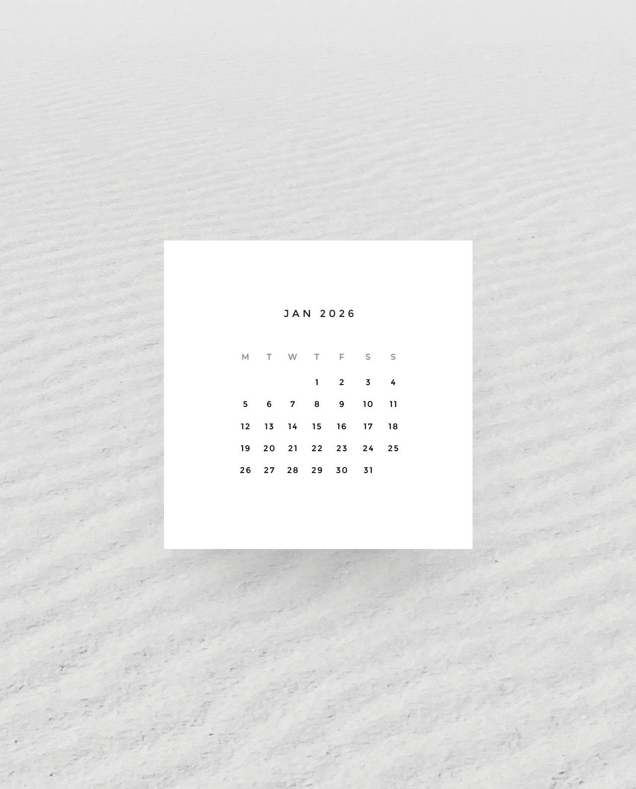 PC011 - 2026 Calendar Planner Cards