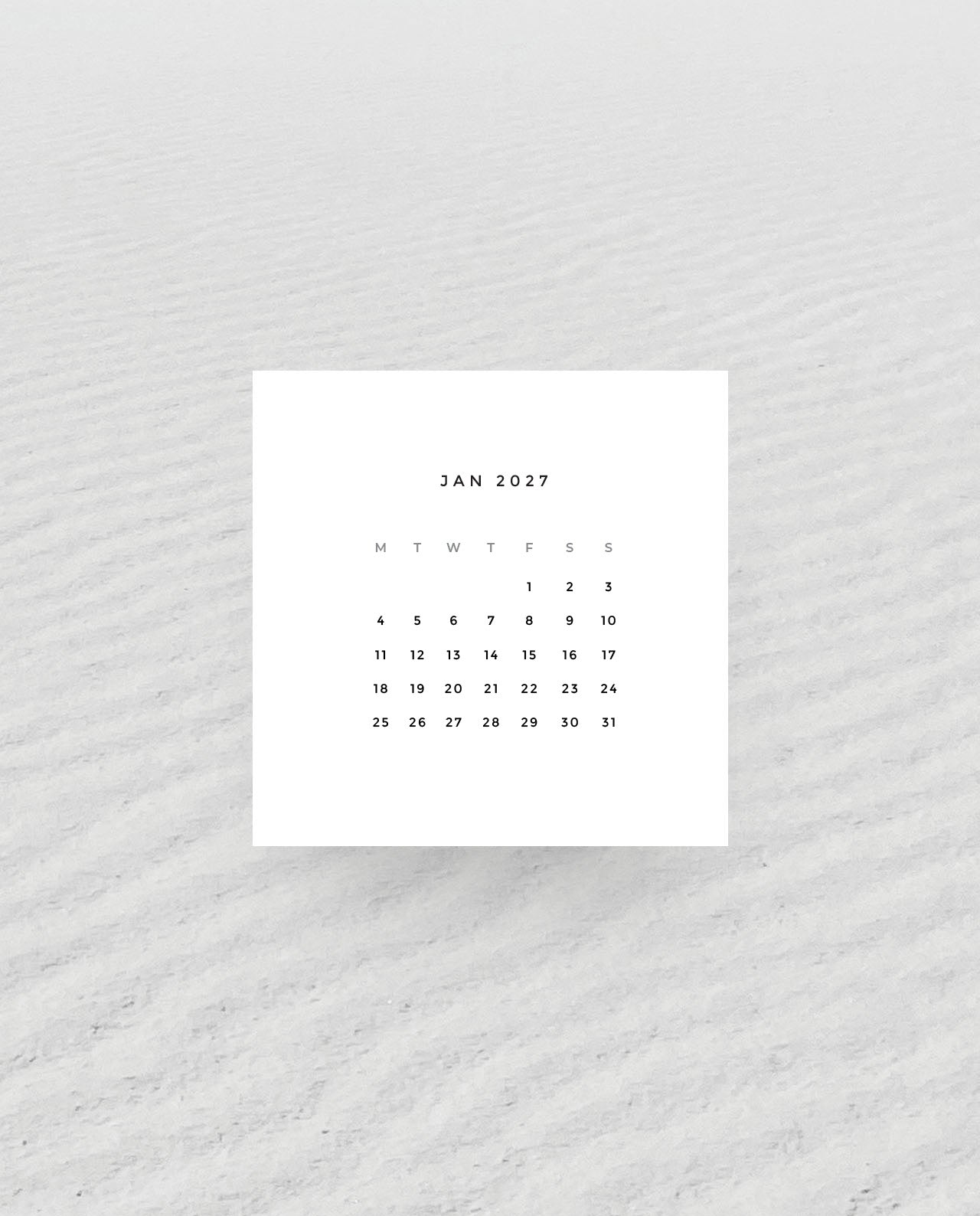 PC011 - 2027 Calendar Planner Cards - PREORDER