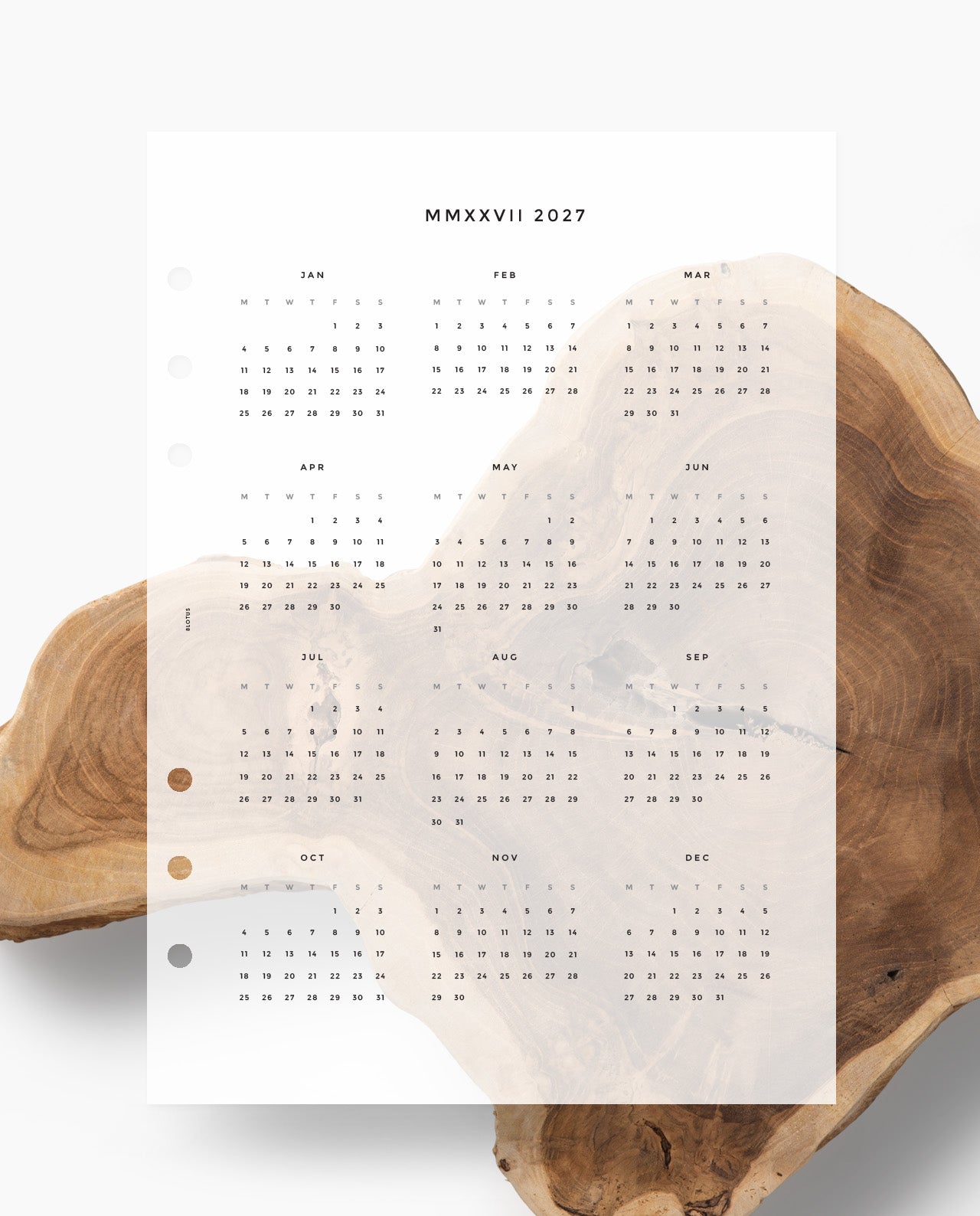 D018 - 2027 Year at a glance Dashboard - PREORDER