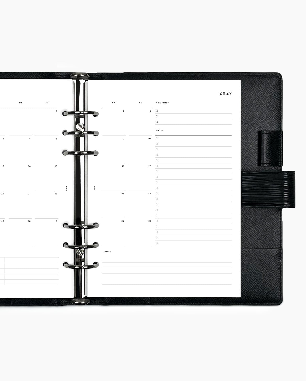 2027 Minimalist Planner Inserts Bundle - Yearly, Monthly & Weekly - PREORDER