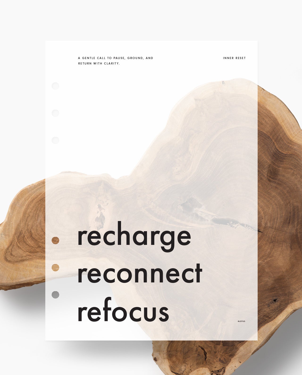 D083 - Inner Reset - Recharge Reconnect Refocus - Planner Dashboard - Special Order