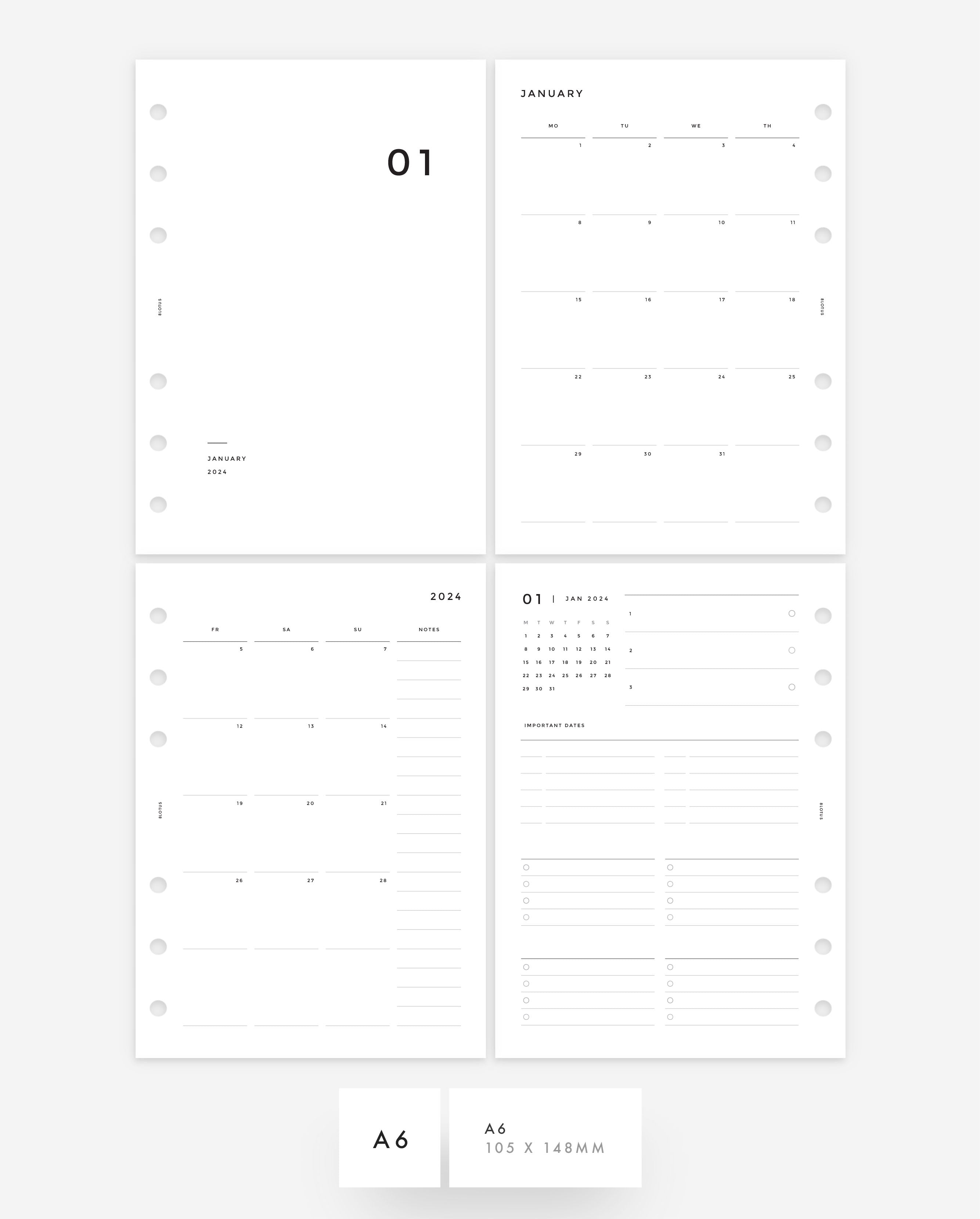 Beautiful Calendar Inserts for Any Agenda, Especially for the