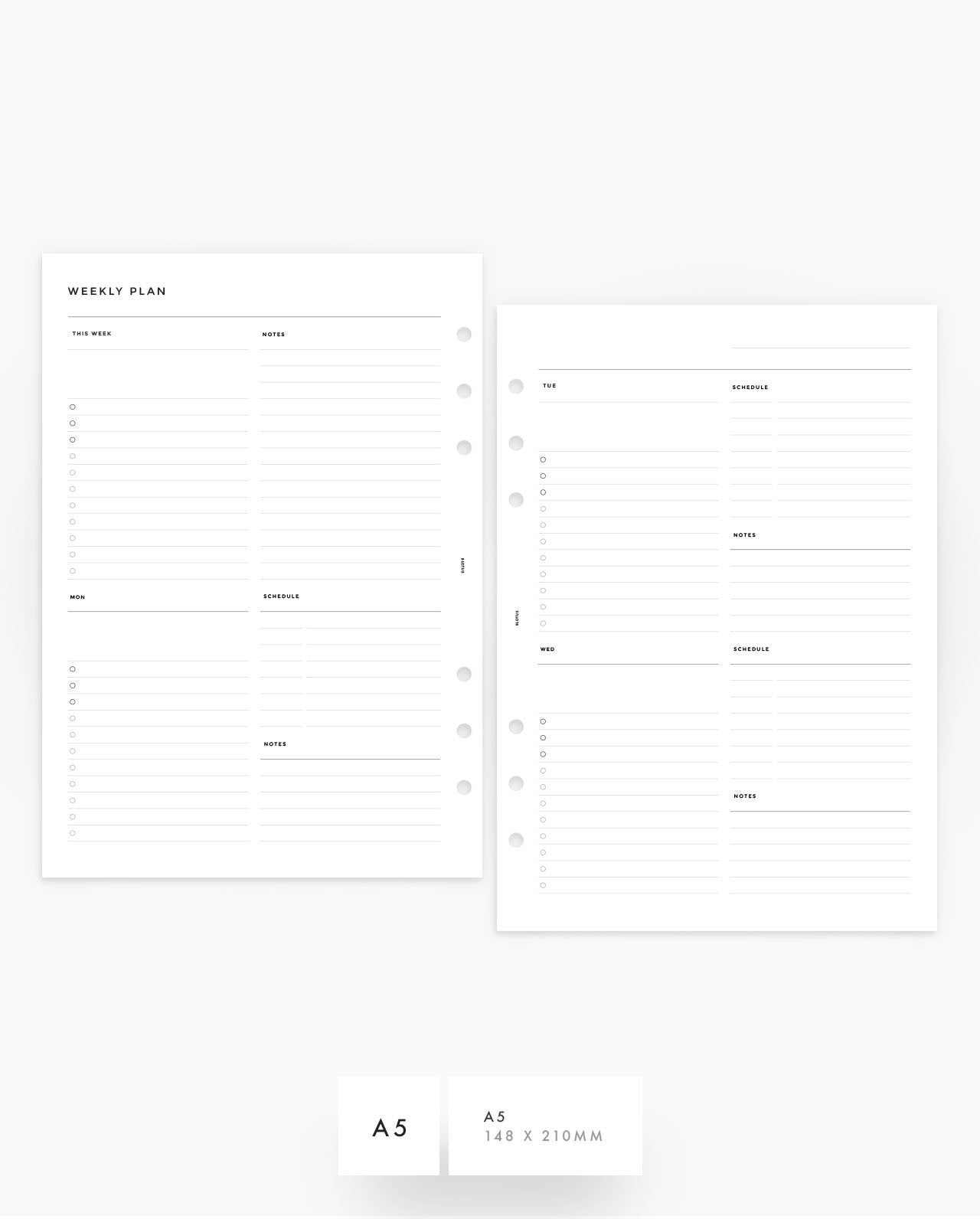 MN079 - Daily & Weekly 2DO1P / WO4P - SPECIAL ORDER