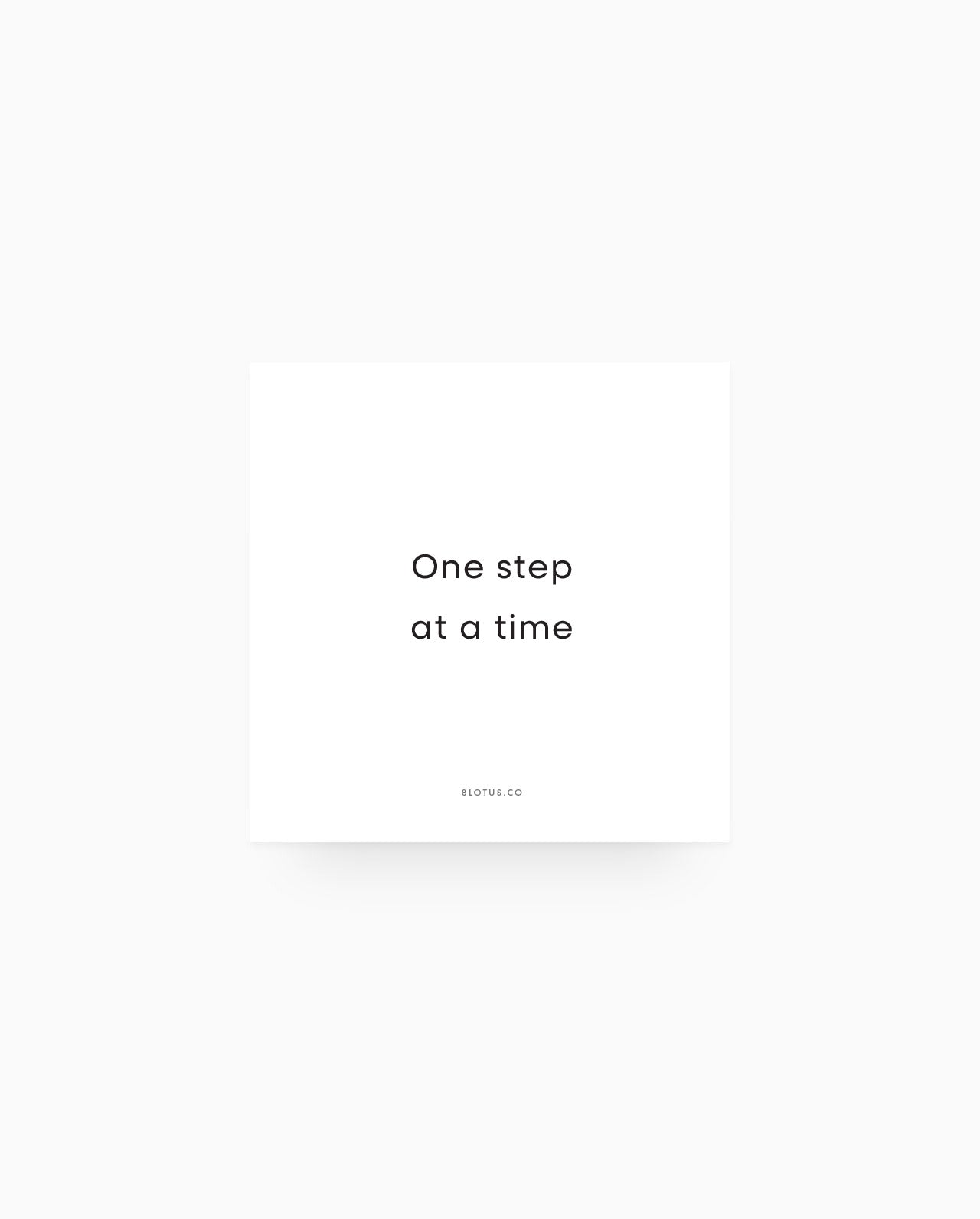 PC014 - One Step at a Time - Planner Card