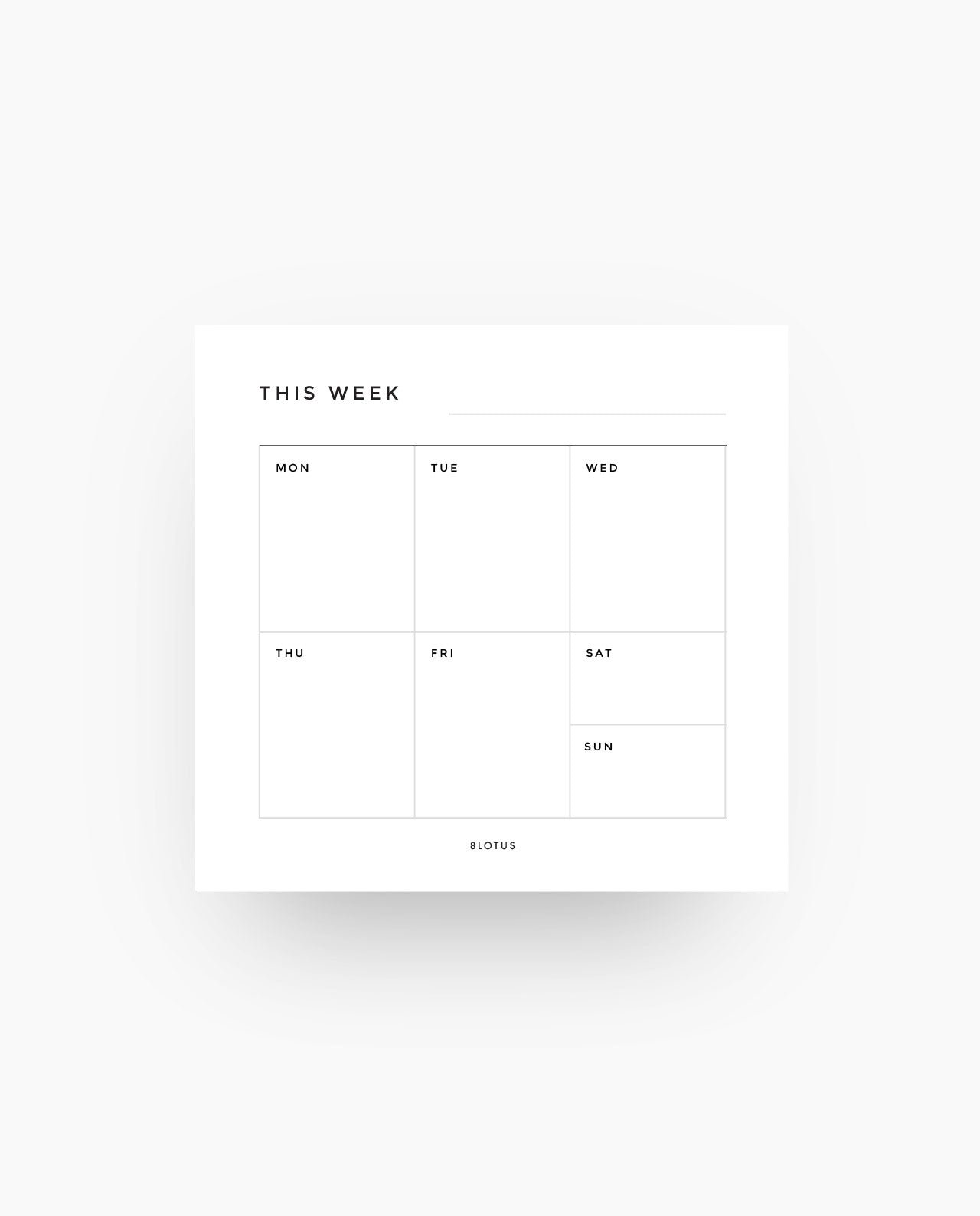 ST025 - Weekly Sticky Notes