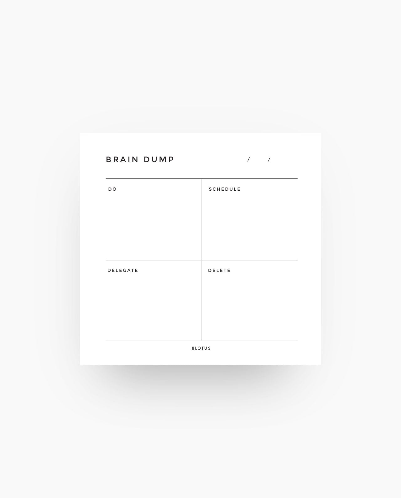 ST027 - Brain Dump Sticky Notes