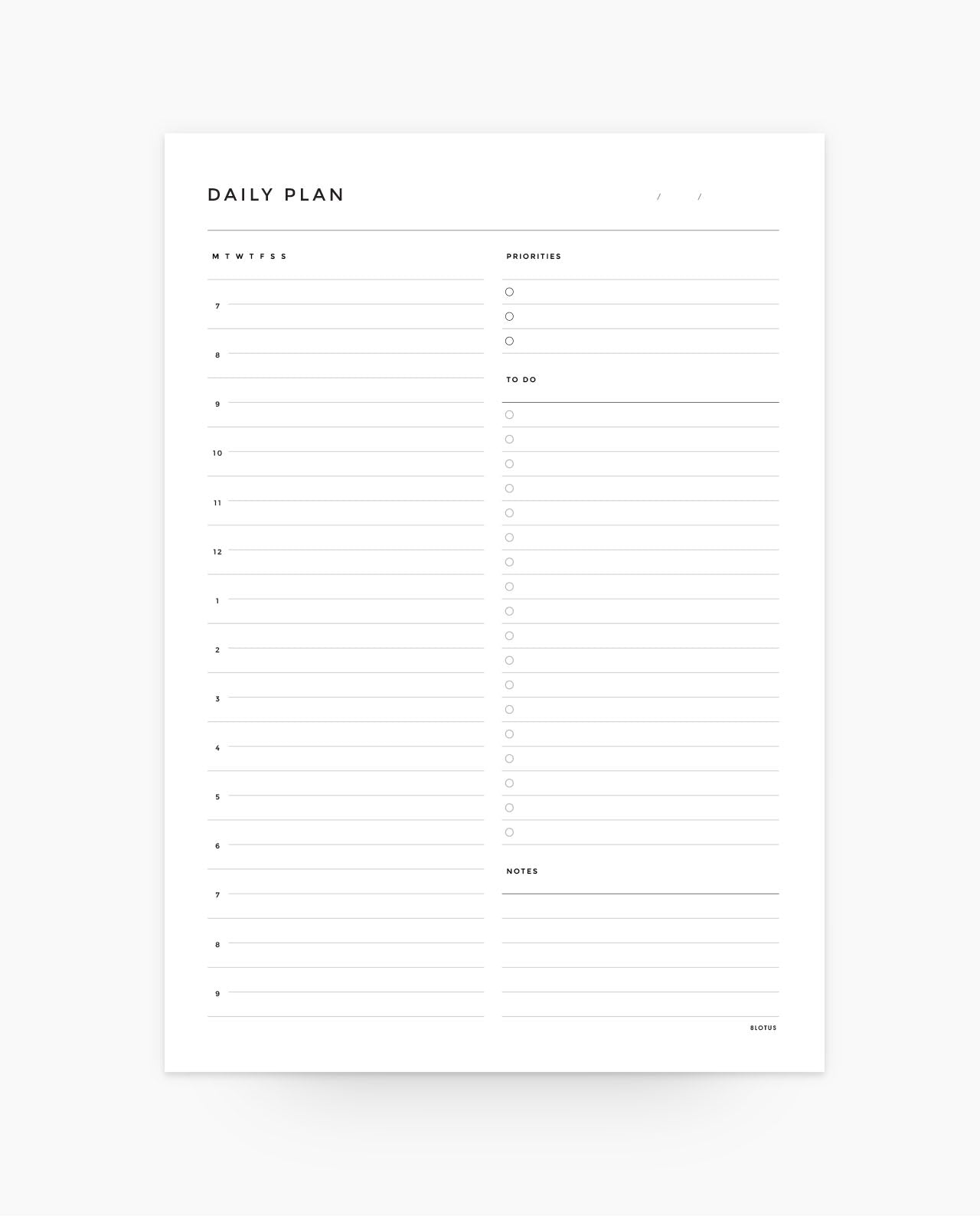 MN076 - Daily Half Hour - Notepad (PREORDER)