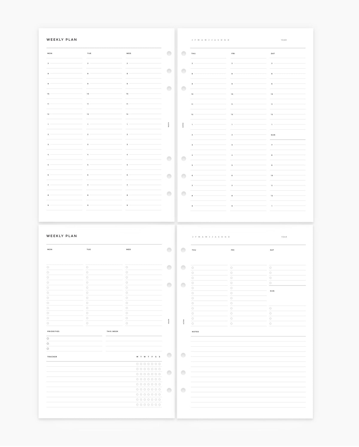 MN236 Dual Weekly Planner Inserts 8Lotus Mn236 dual weekly planner inserts 8lotus