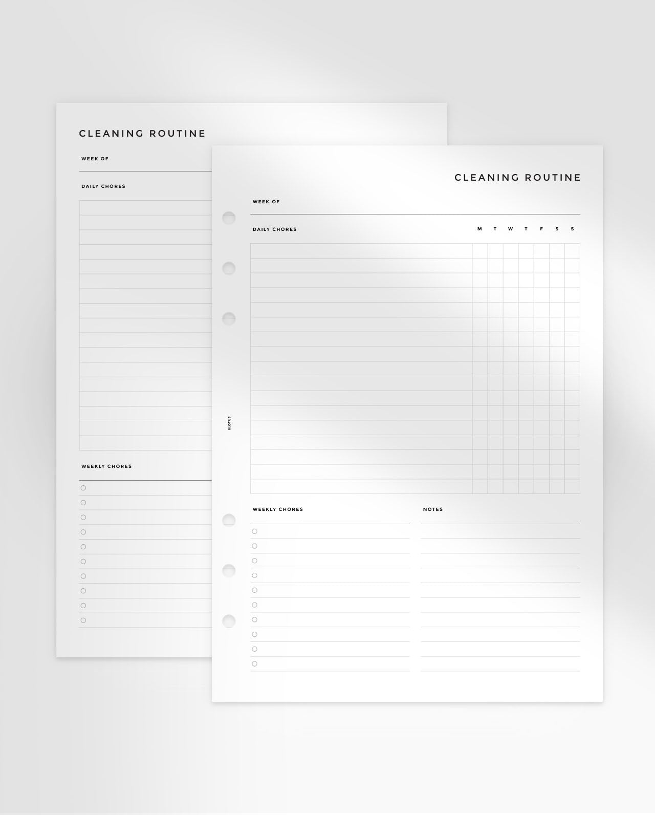 MN127 - Weekly & Daily Cleaning Routine - Printable PDF
