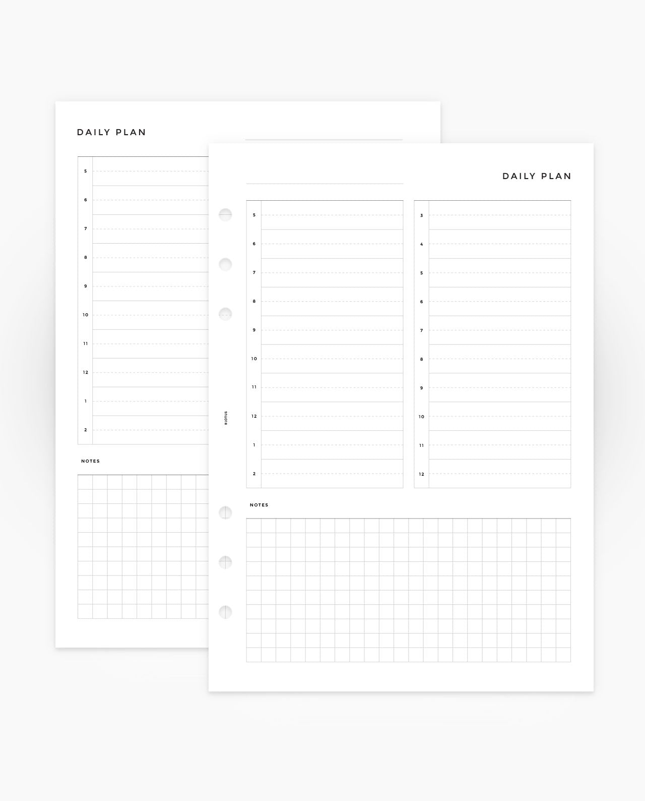 MN050 - Daily Half Hourly - Planner Inserts - SPECIAL ORDER