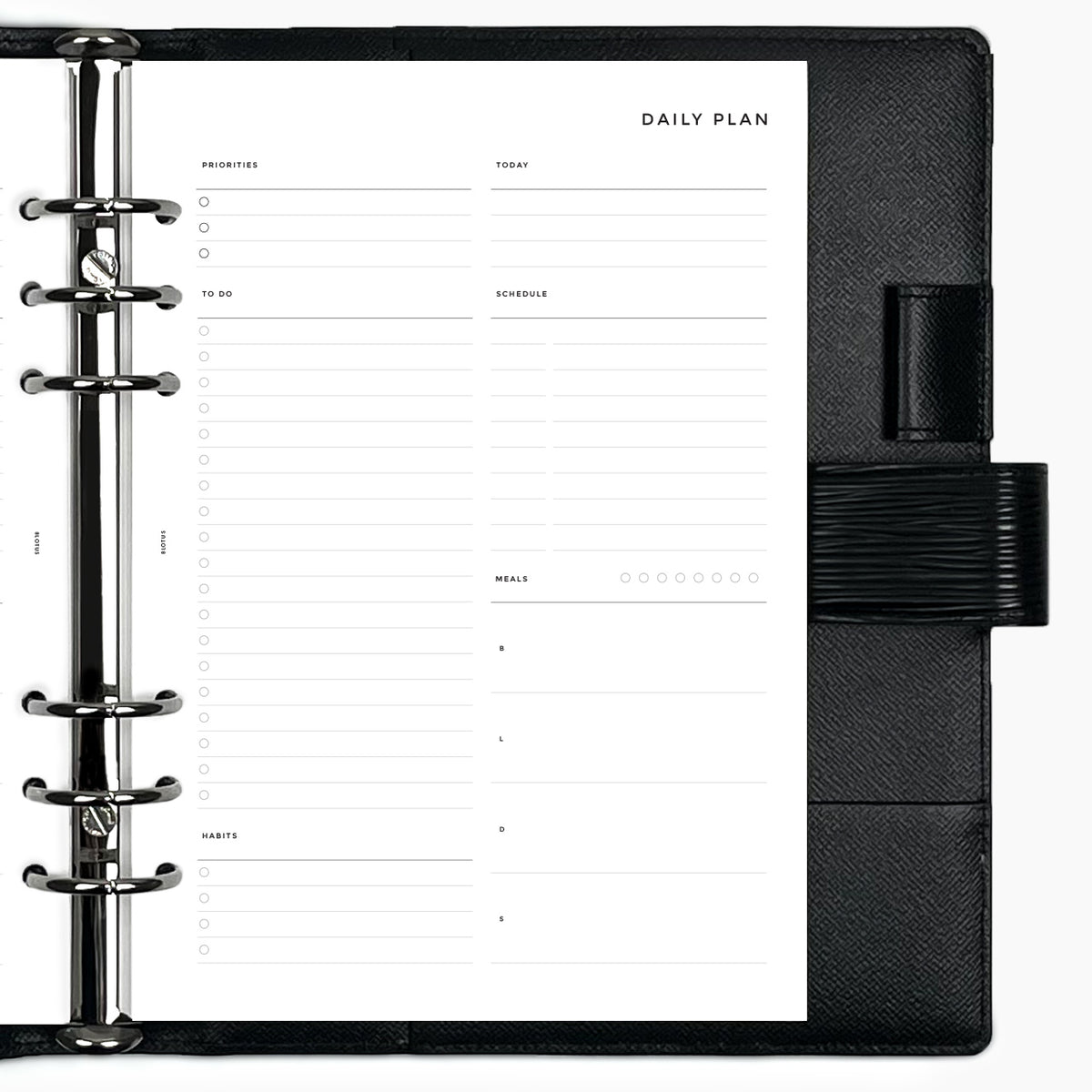 2024 Daily Planner Inserts PRINTED Day on One Page 