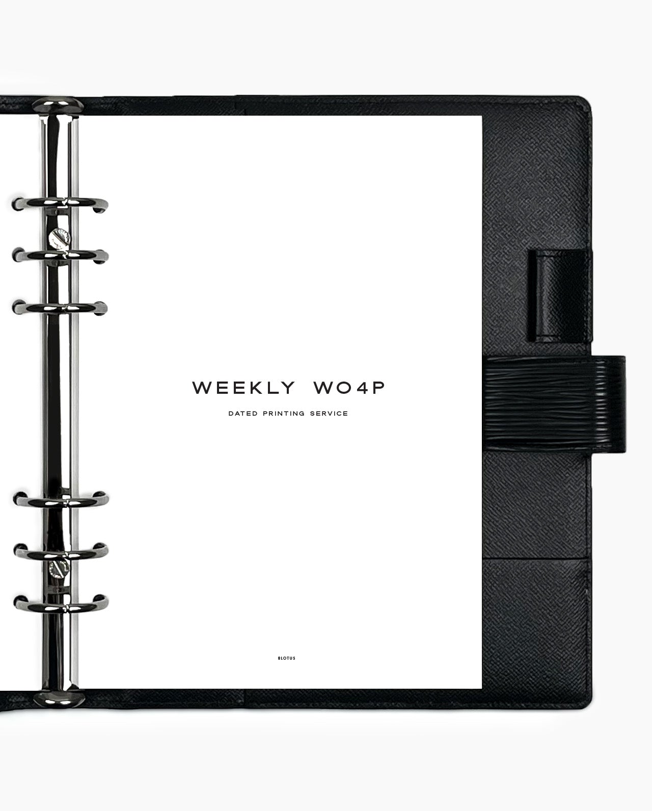 Week on 4 Pages (WO4P / 2DO1P) - Dated Printing Service - Special Order