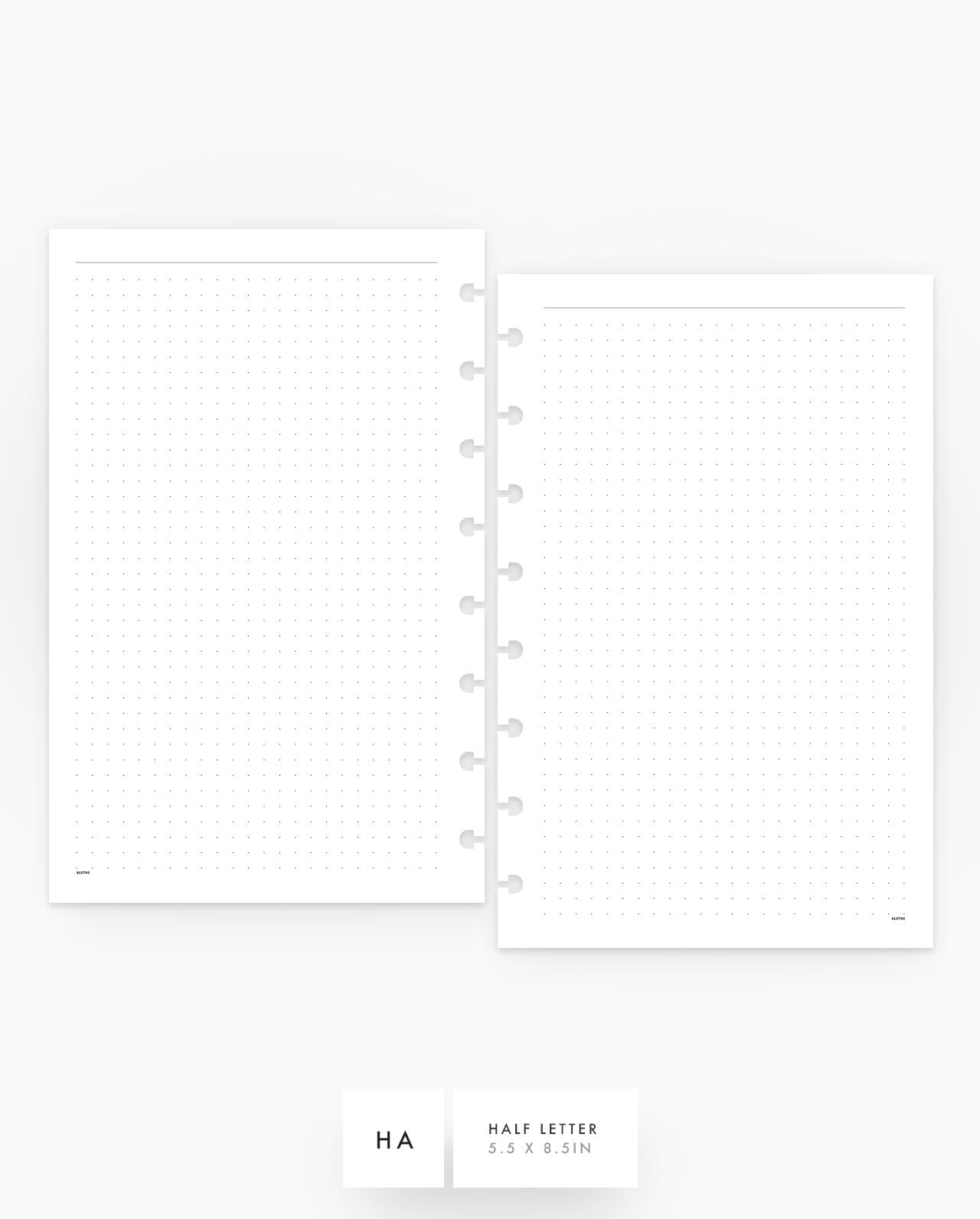MN158 - Dot Grid Planner Inserts - SPECIAL ORDER
