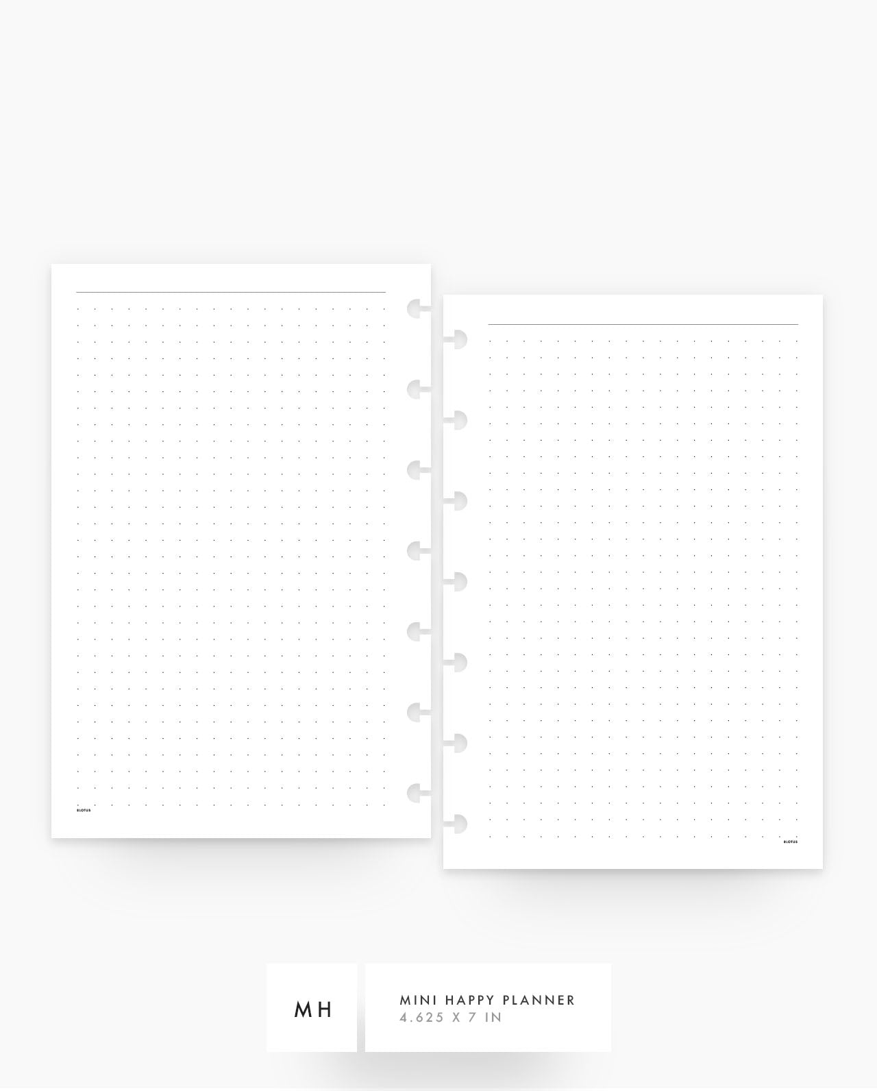MN158 - Dot Grid Planner Inserts - SPECIAL ORDER