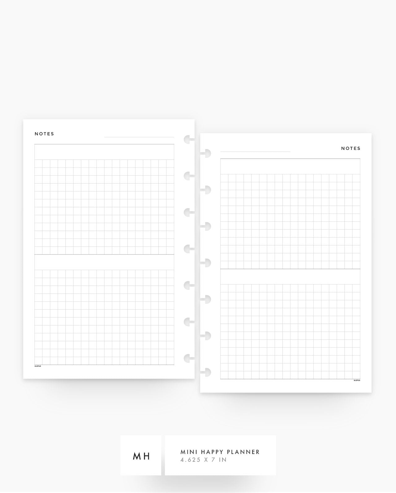 MN164 - Duo Grid Notes Planner Inserts - SPECIAL ORDER