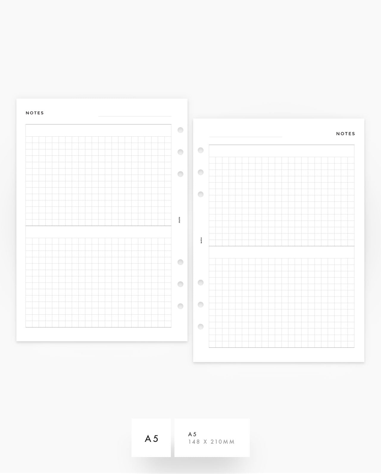 MN164 - Duo Grid Notes Planner Inserts - SPECIAL ORDER
