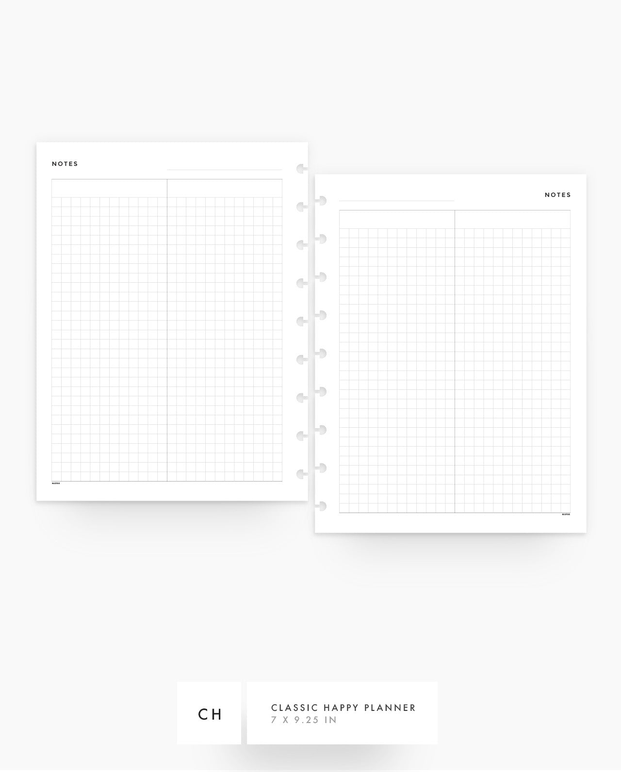 MN229 - Duo Grid Planner Inserts - SPECIAL ORDER