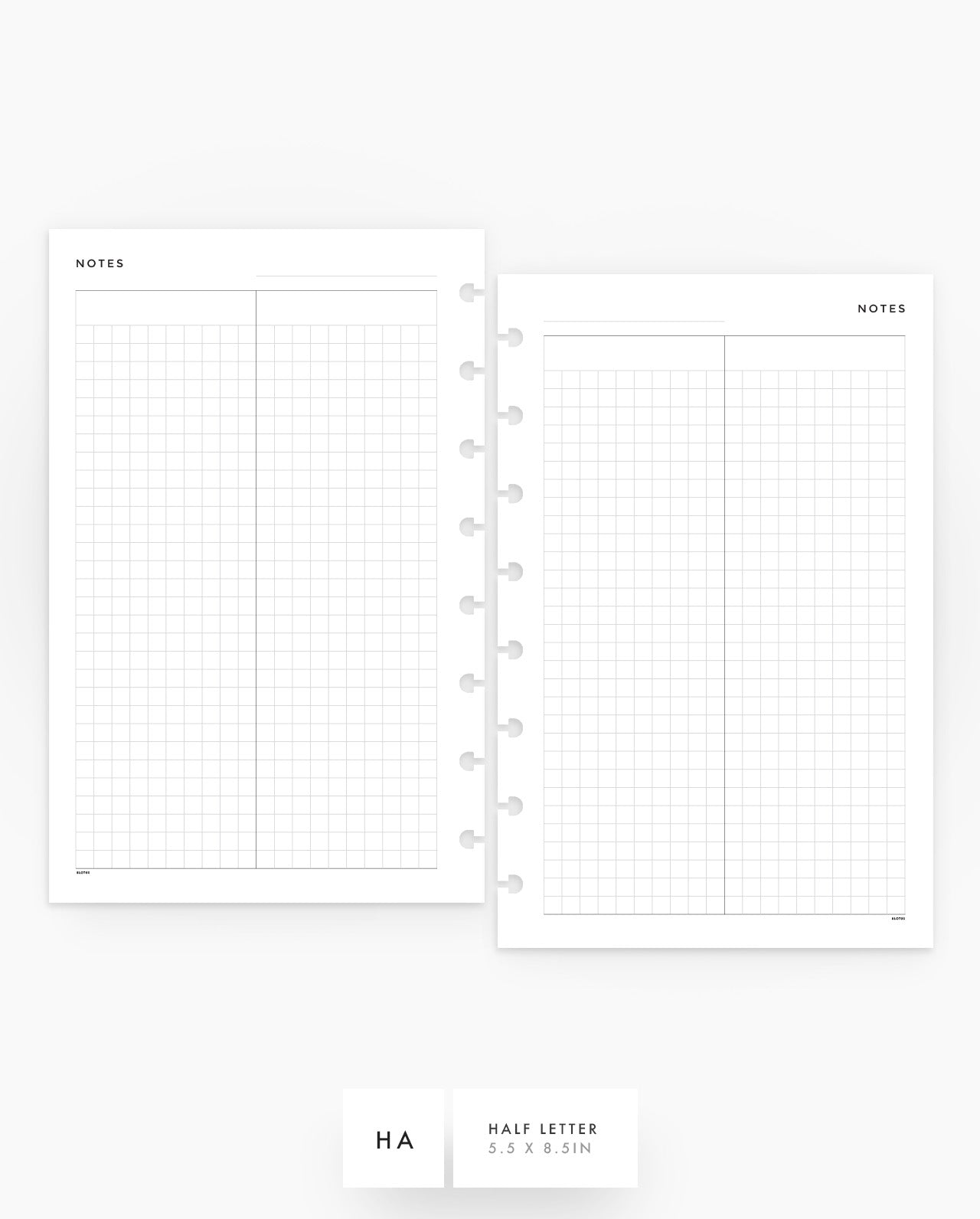 MN229 - Duo Grid Planner Inserts - SPECIAL ORDER