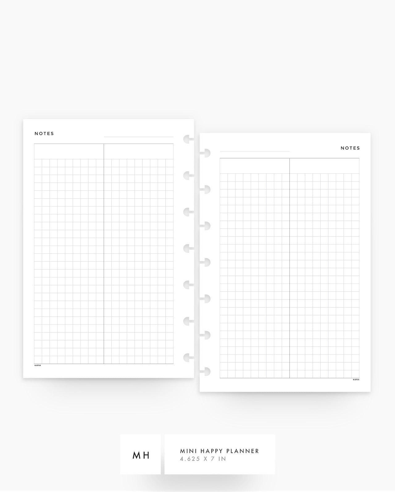 MN229 - Duo Grid Planner Inserts - SPECIAL ORDER