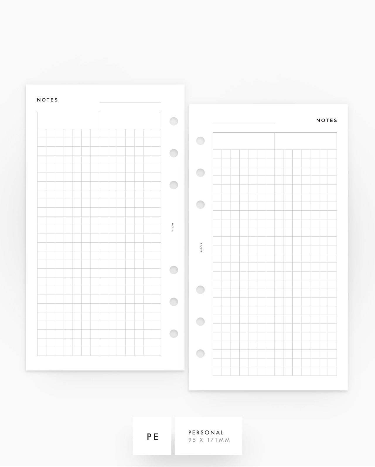 MN229 - Duo Grid Planner Inserts - SPECIAL ORDER