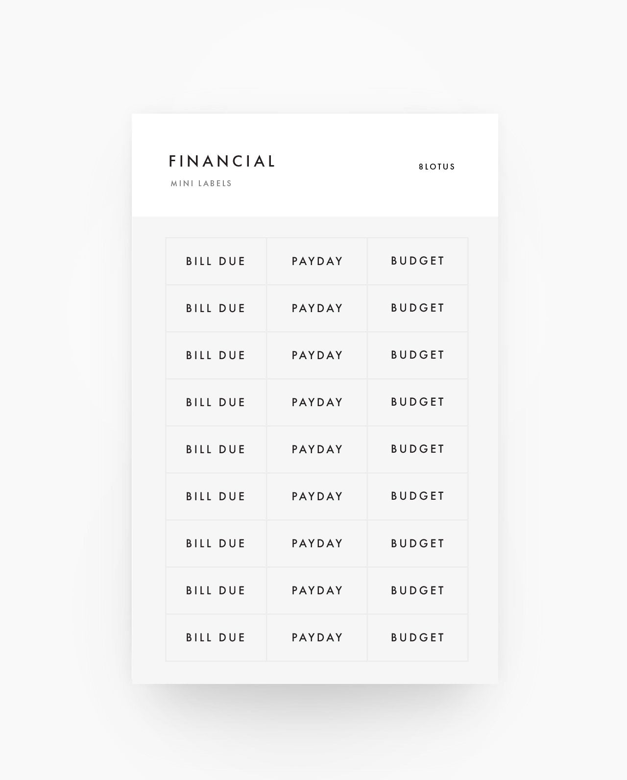 Financial - Stickers