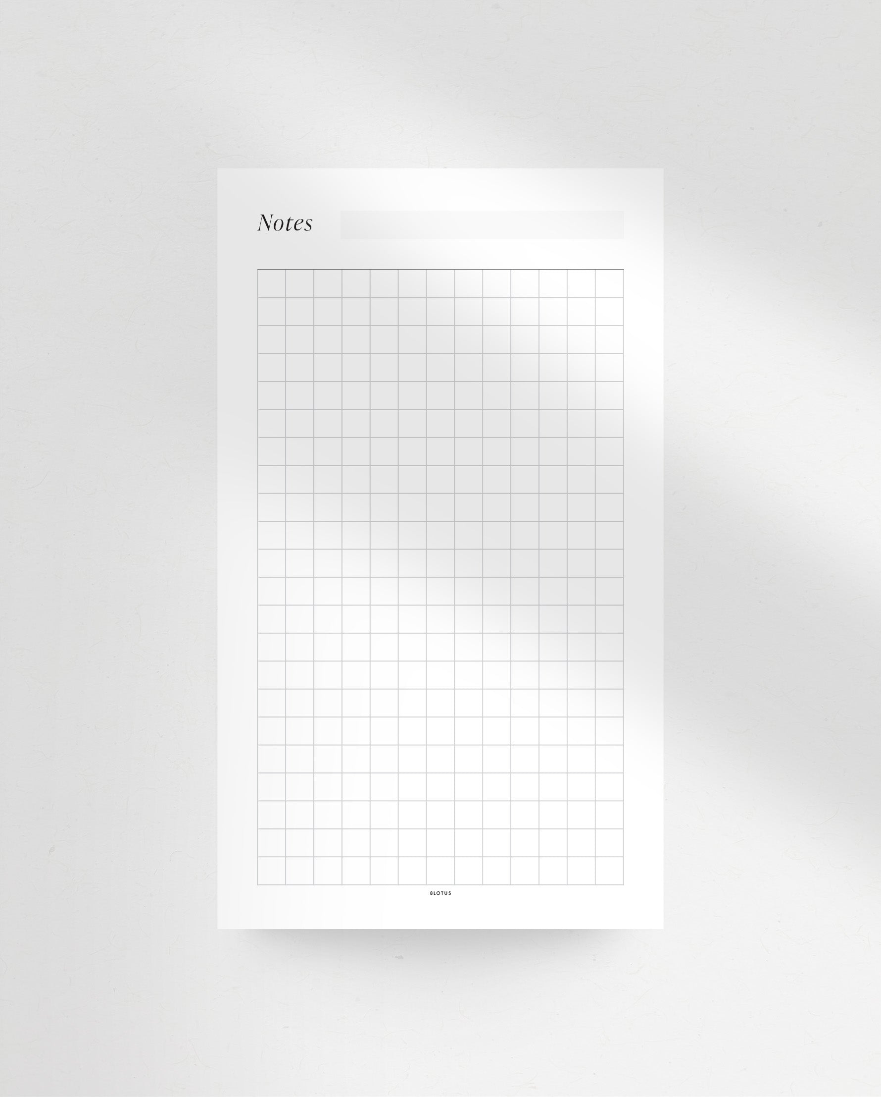 Grid Notes Notepad - 8LOTUS