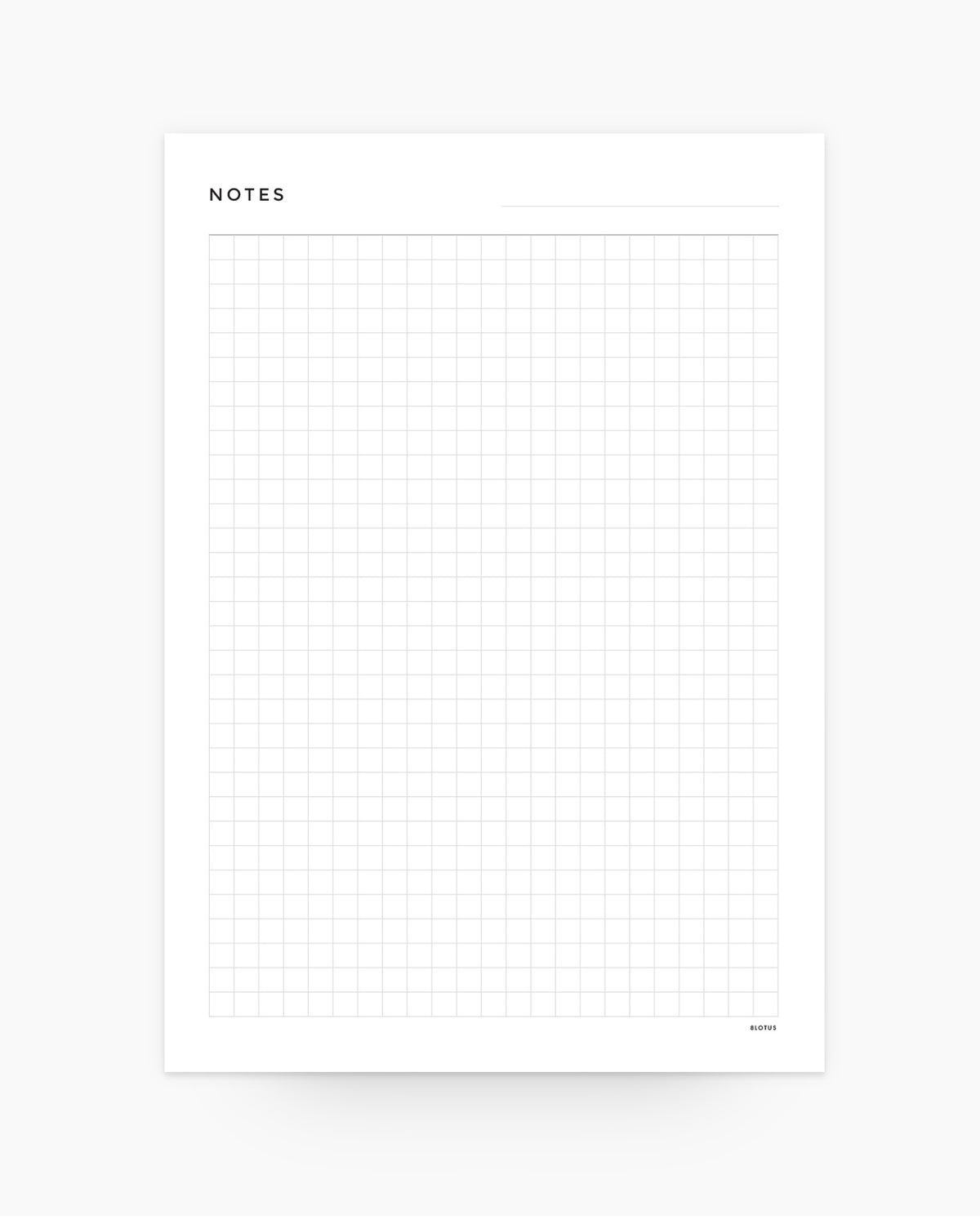 Grid Notes Notepad - 8LOTUS