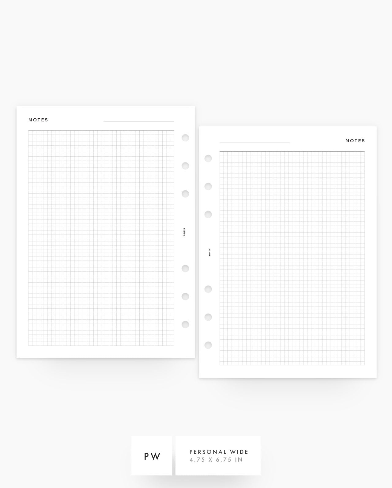 MN070 - Mini Grid - Planner Inserts - SPECIAL ORDER