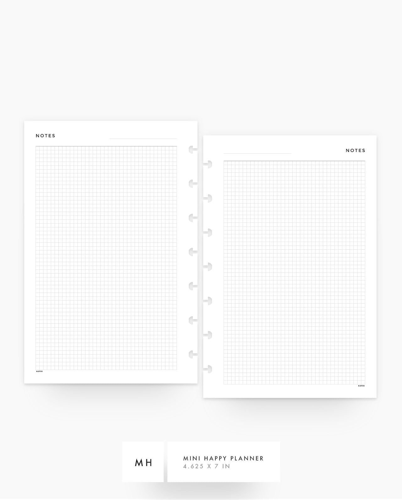 MN070 - Mini Grid - Planner Inserts - SPECIAL ORDER