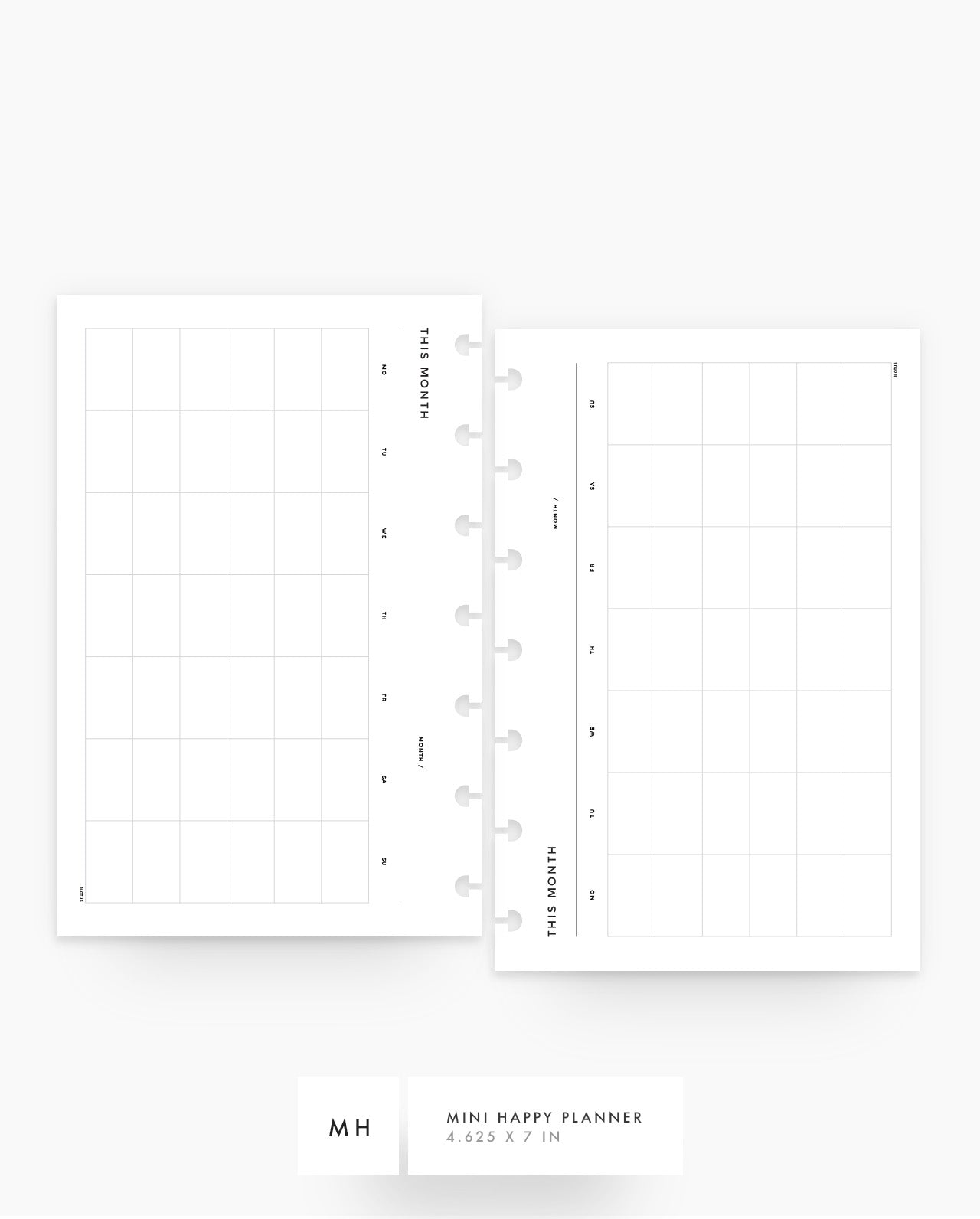 MN151 - Monthly Calendar Inserts - MO1P - SPECIAL ORDER