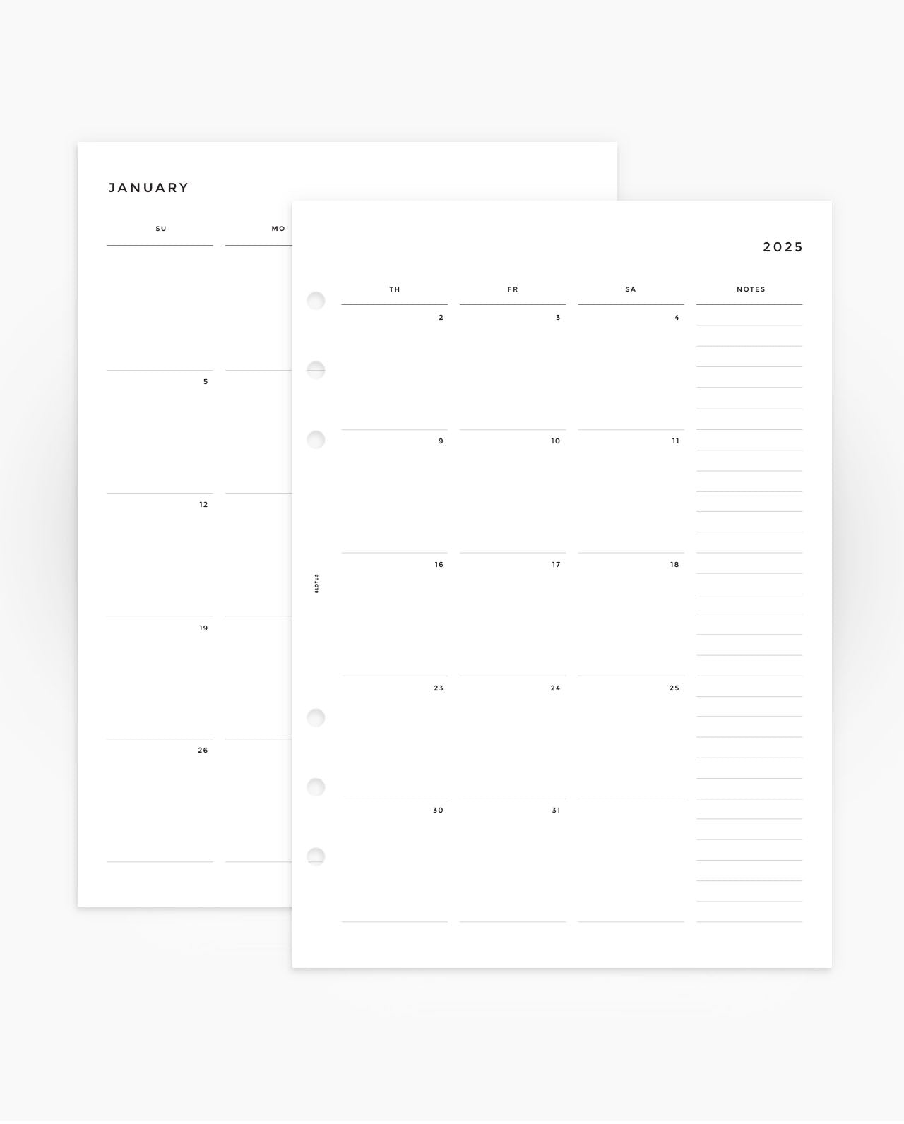 MN016 - 2024 Monthly Calendar & Planner - MO4P (SUNDAY START)