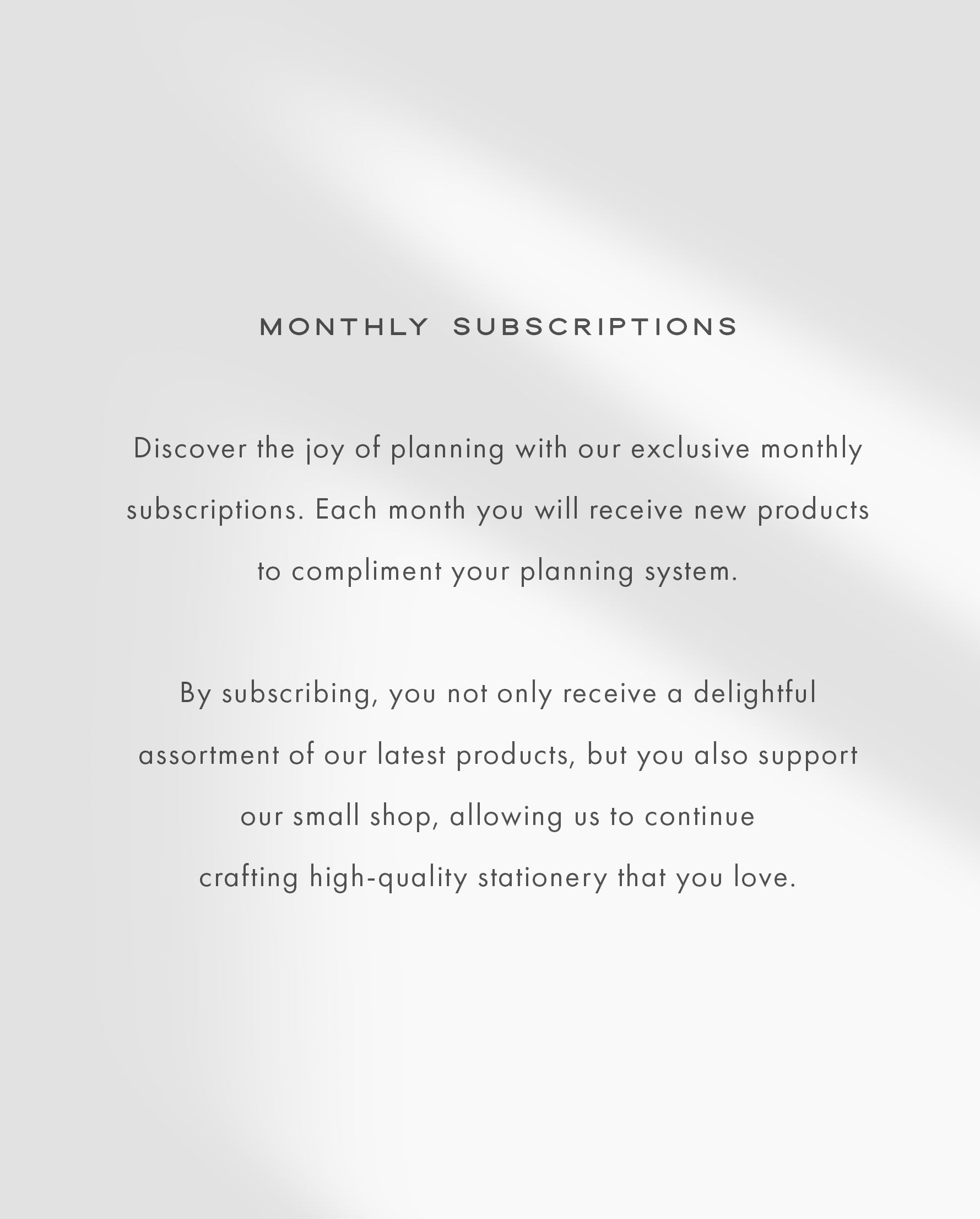 Deluxe Monthly Subscription